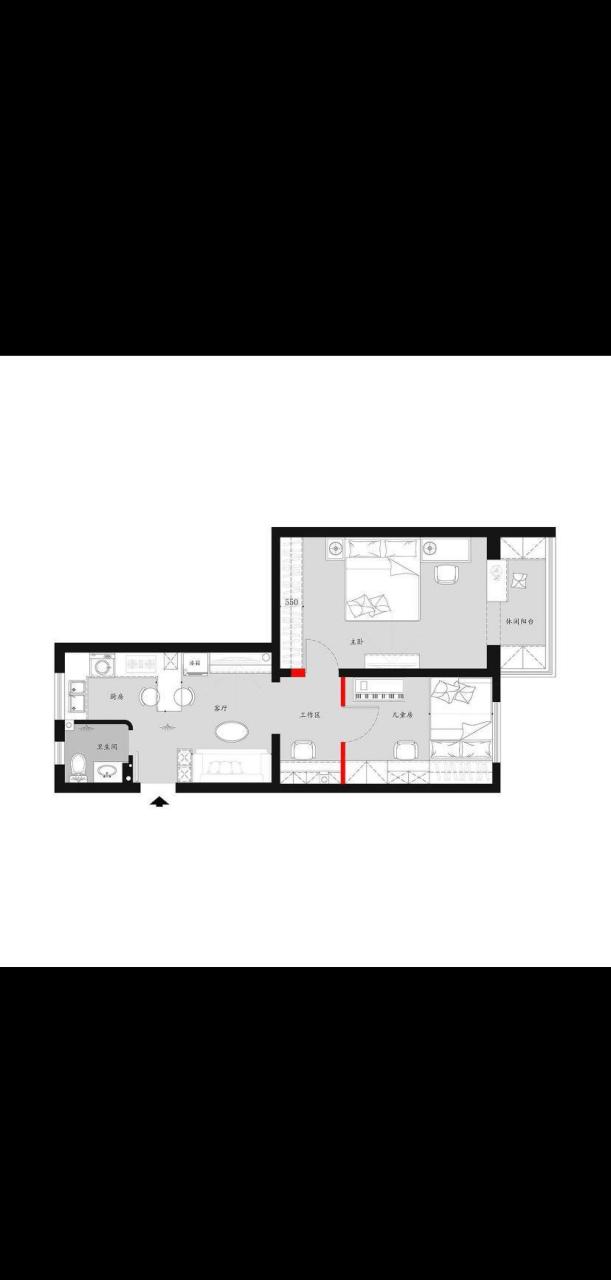 45平两室一厅的小户型装修  [泡泡枪]为了功能的进一步优化完善,空间