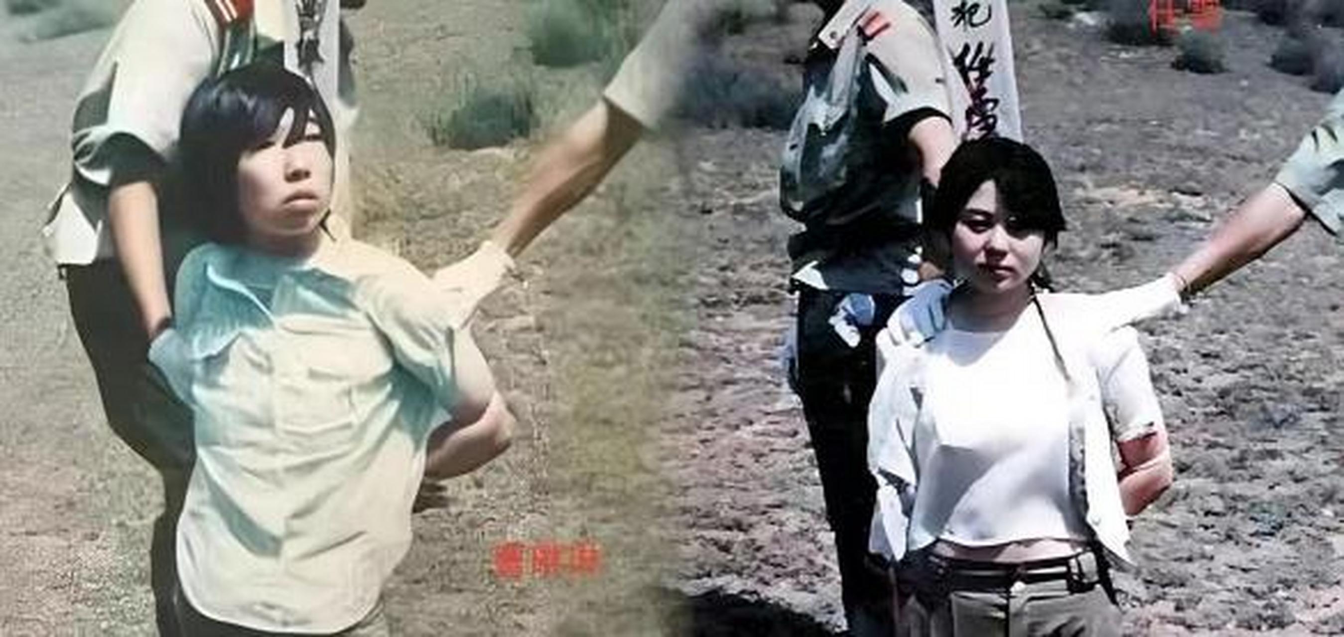 任雪,曹琳琳即将被执行死刑时的留影.