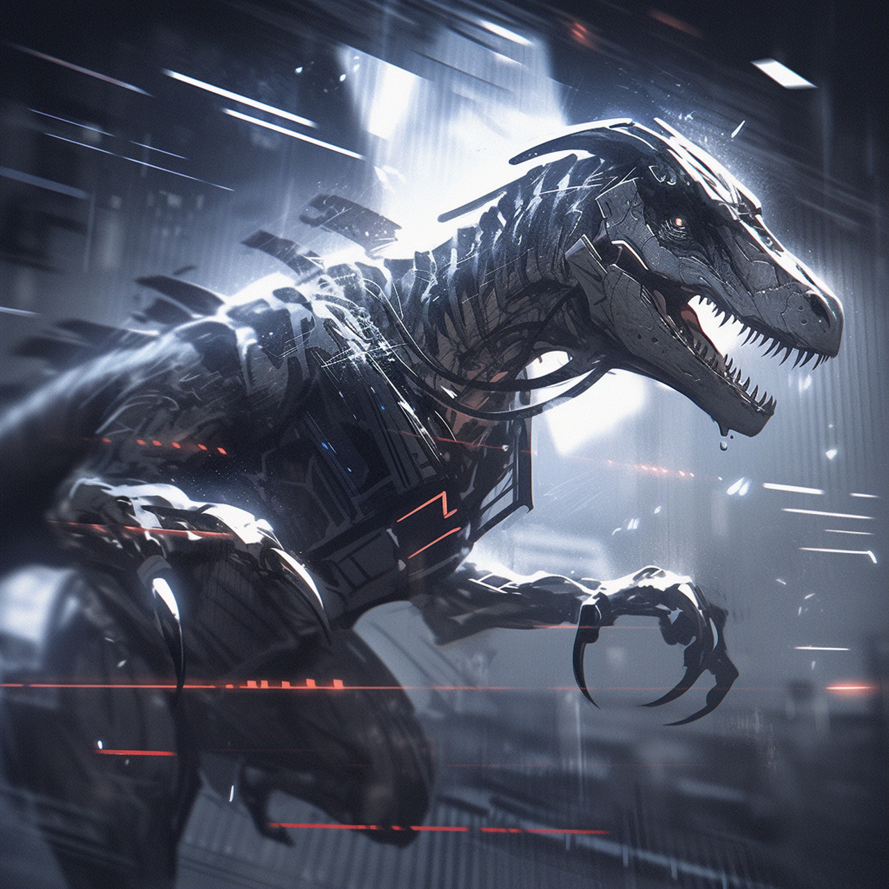 【恐龙系列】机械迅猛龙~  上次是霸王龙~这次是迅猛龙~这种机械感的