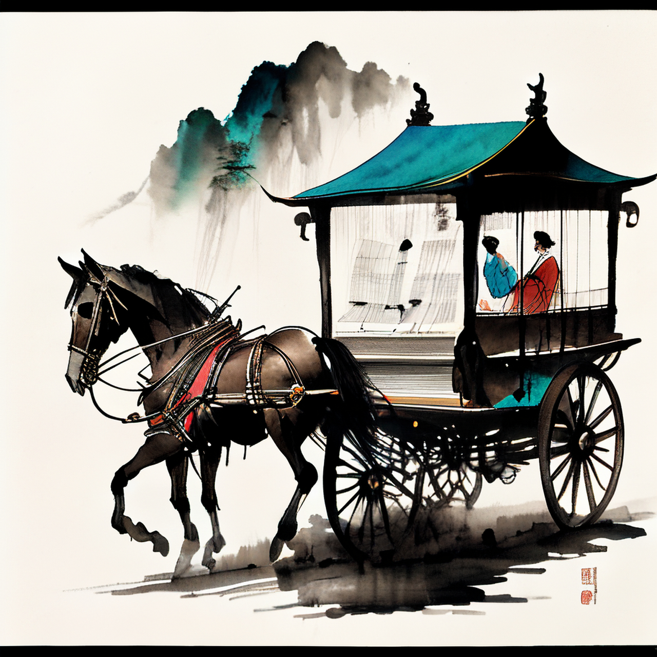 车马能相问,琴书故可携.开阔,恬静,绚丽#百度文心一言来了