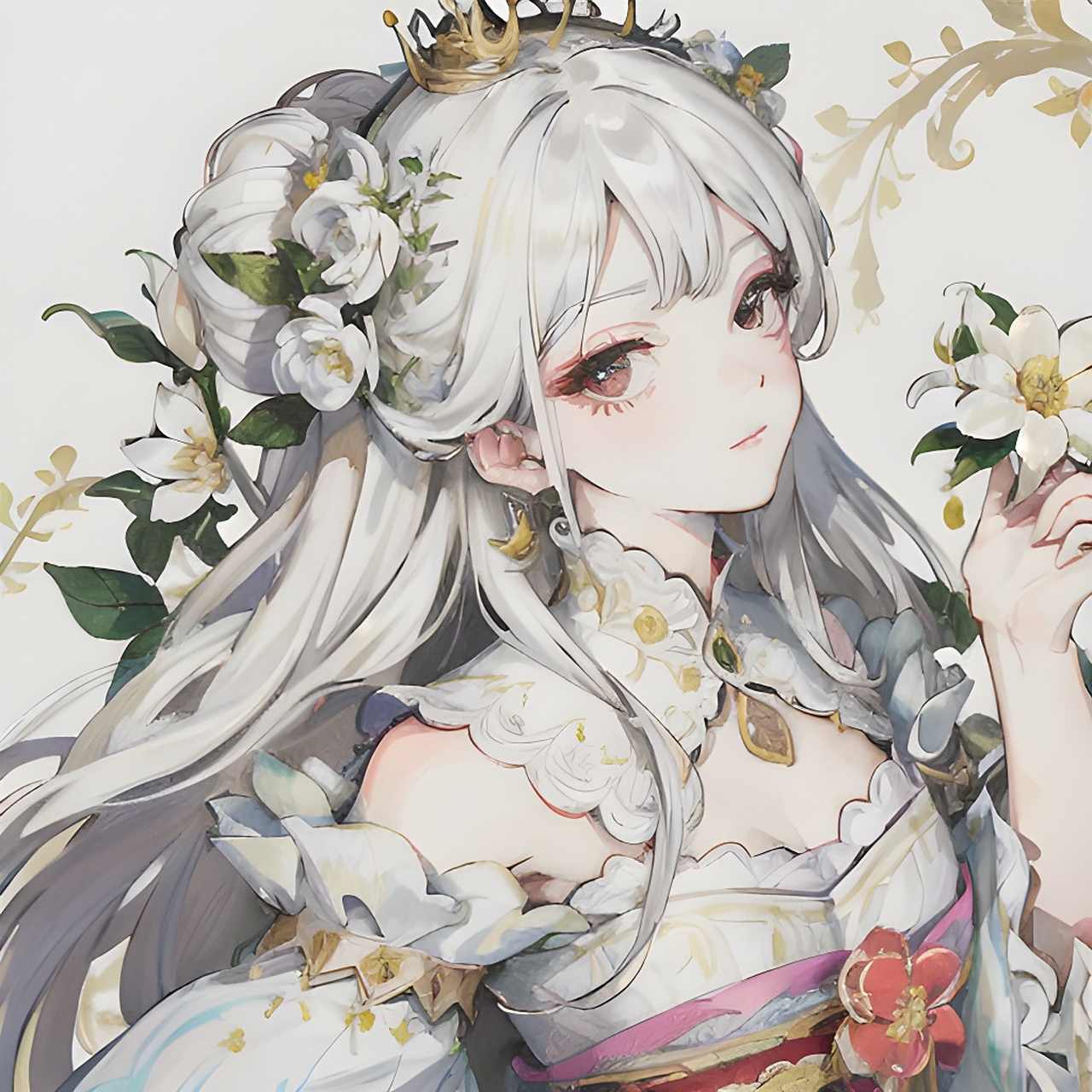 ai绘画,古风美少女.