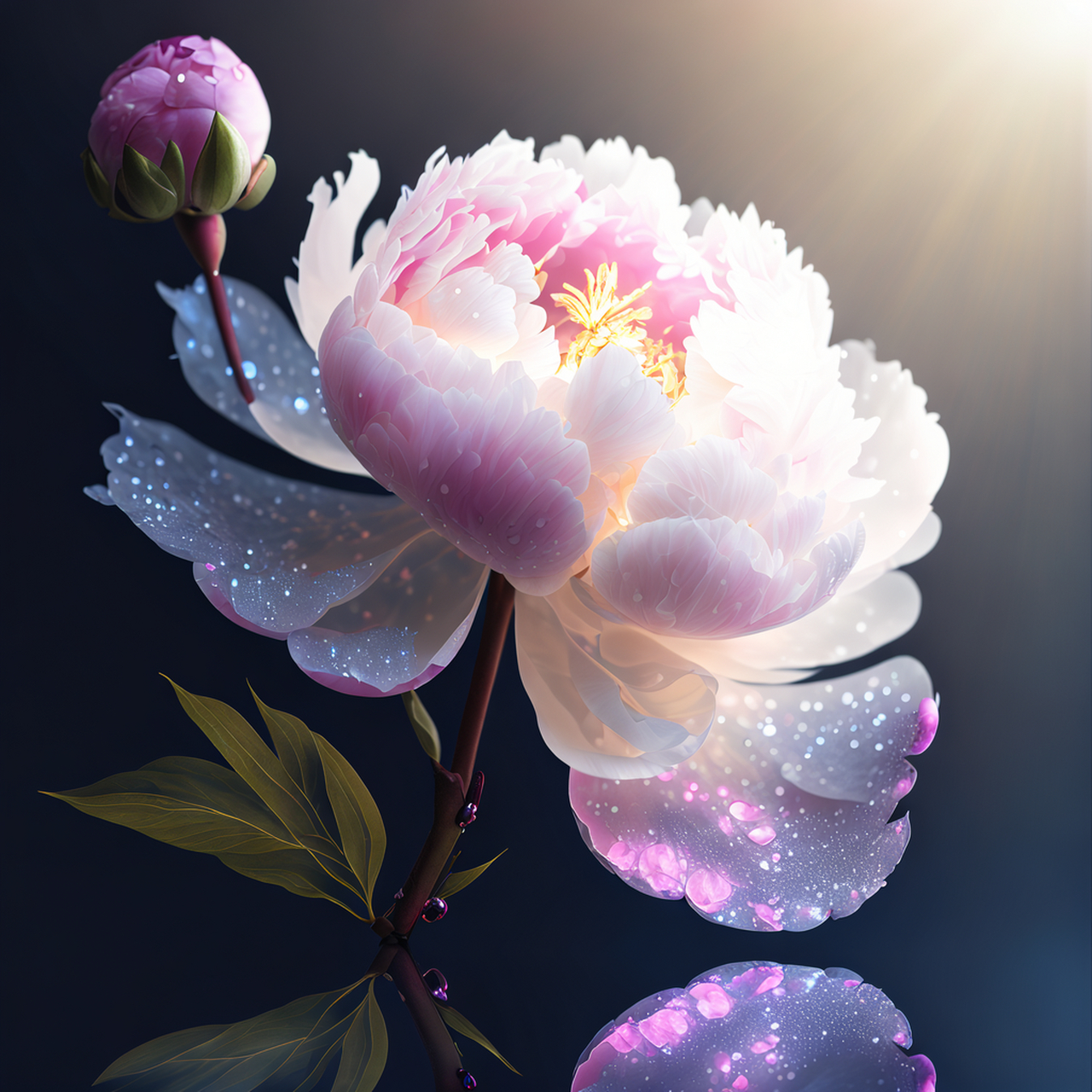 我使用a绘制了一组牡丹花头像,你觉得好看吗?[偷笑] #ai艺术季