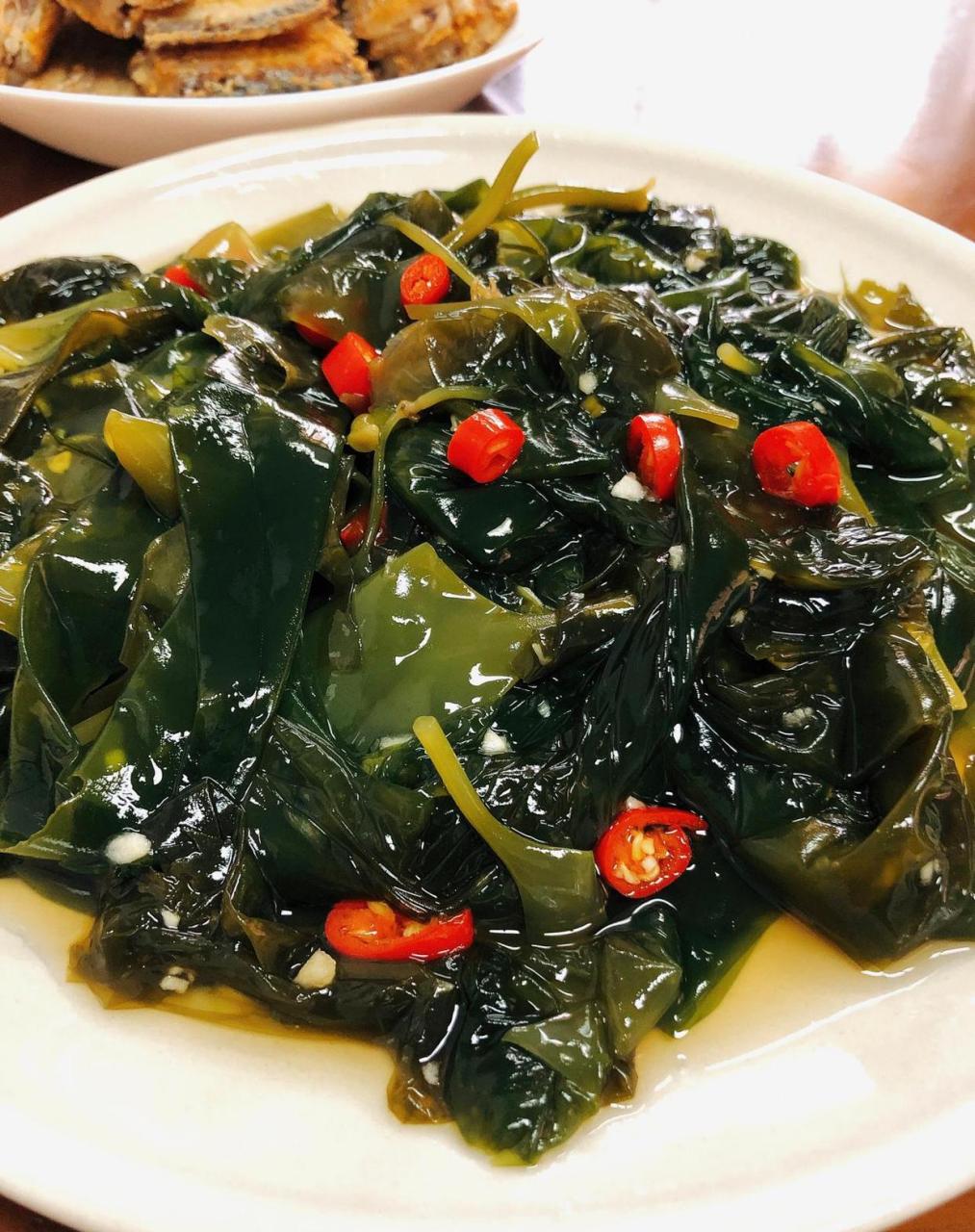 凉拌海带苗我能吃两盘97|||爽滑入味又鲜嫩的海带苗简直太美味了