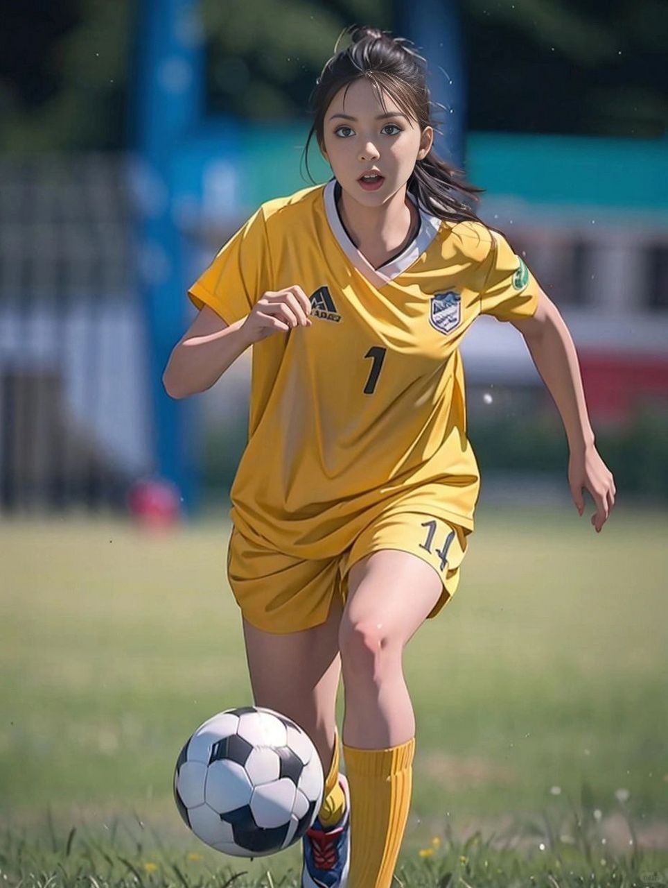 踢球的女生是不是很稀有?