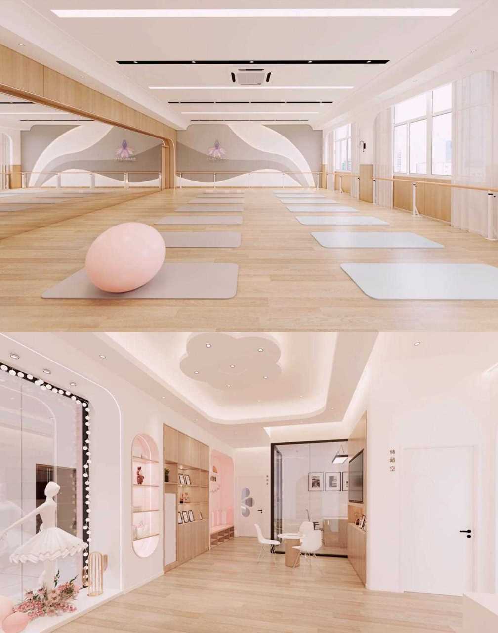 【苏州装修】来和大家分享一组儿童舞蹈中心的工装装修案例,现代风