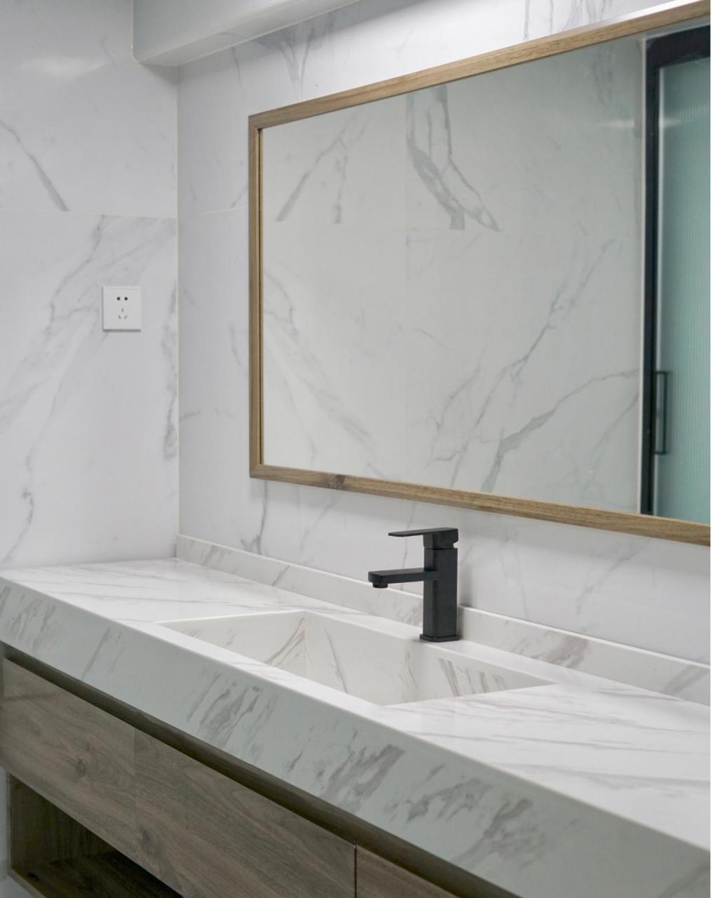 装修日记12岩板洗手台家变五星级酒店了 之前在外差旅住酒店的时候