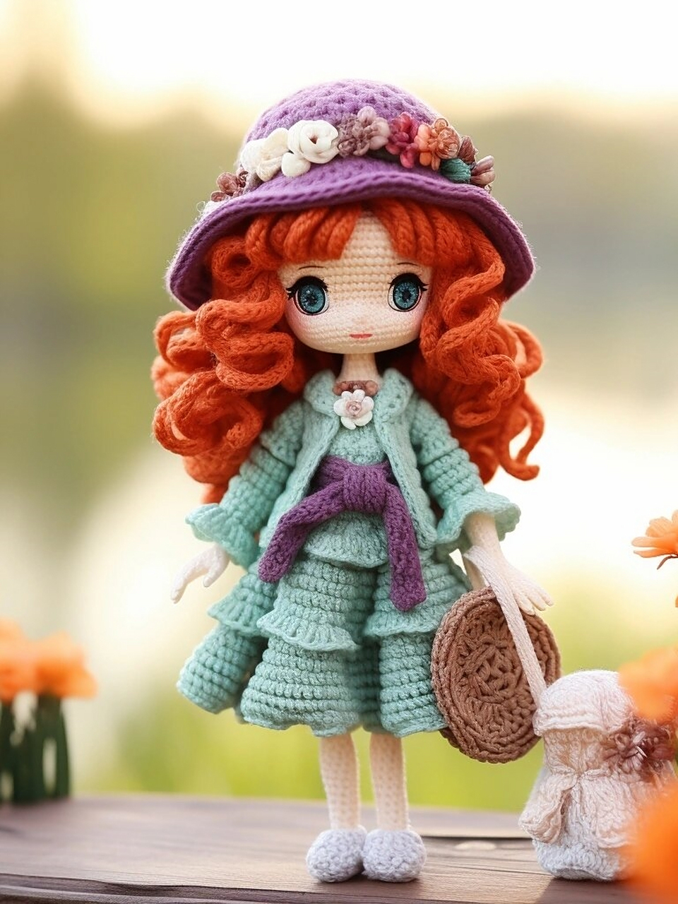 钩针织物日记,钩编出不一样的娃娃玩偶 这款手工钩针编织的娃娃与众不