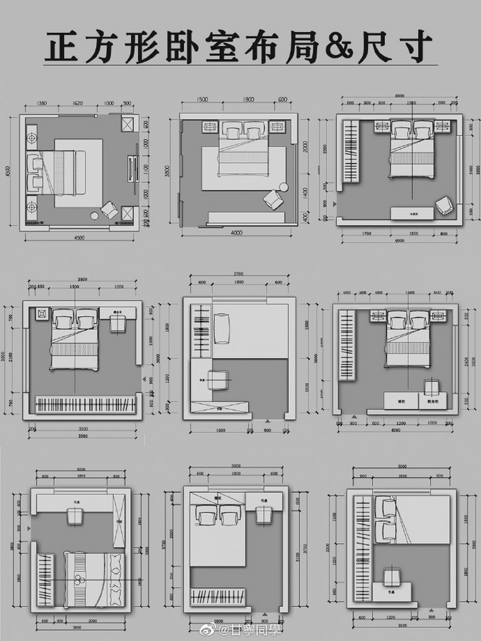 正方形房子格局设计图图片