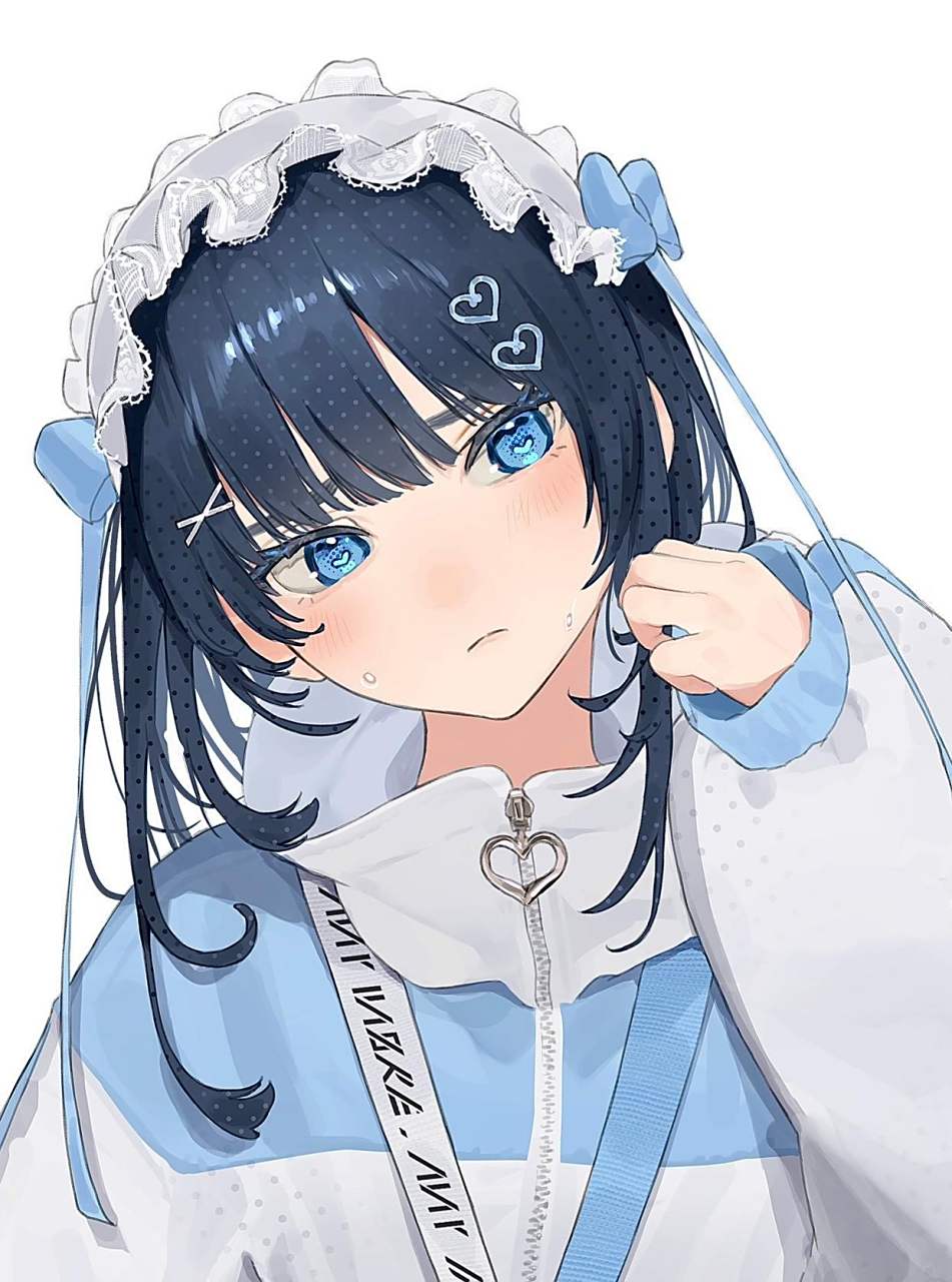 黑发蓝瞳美少女97  twi: mashirokta 676767