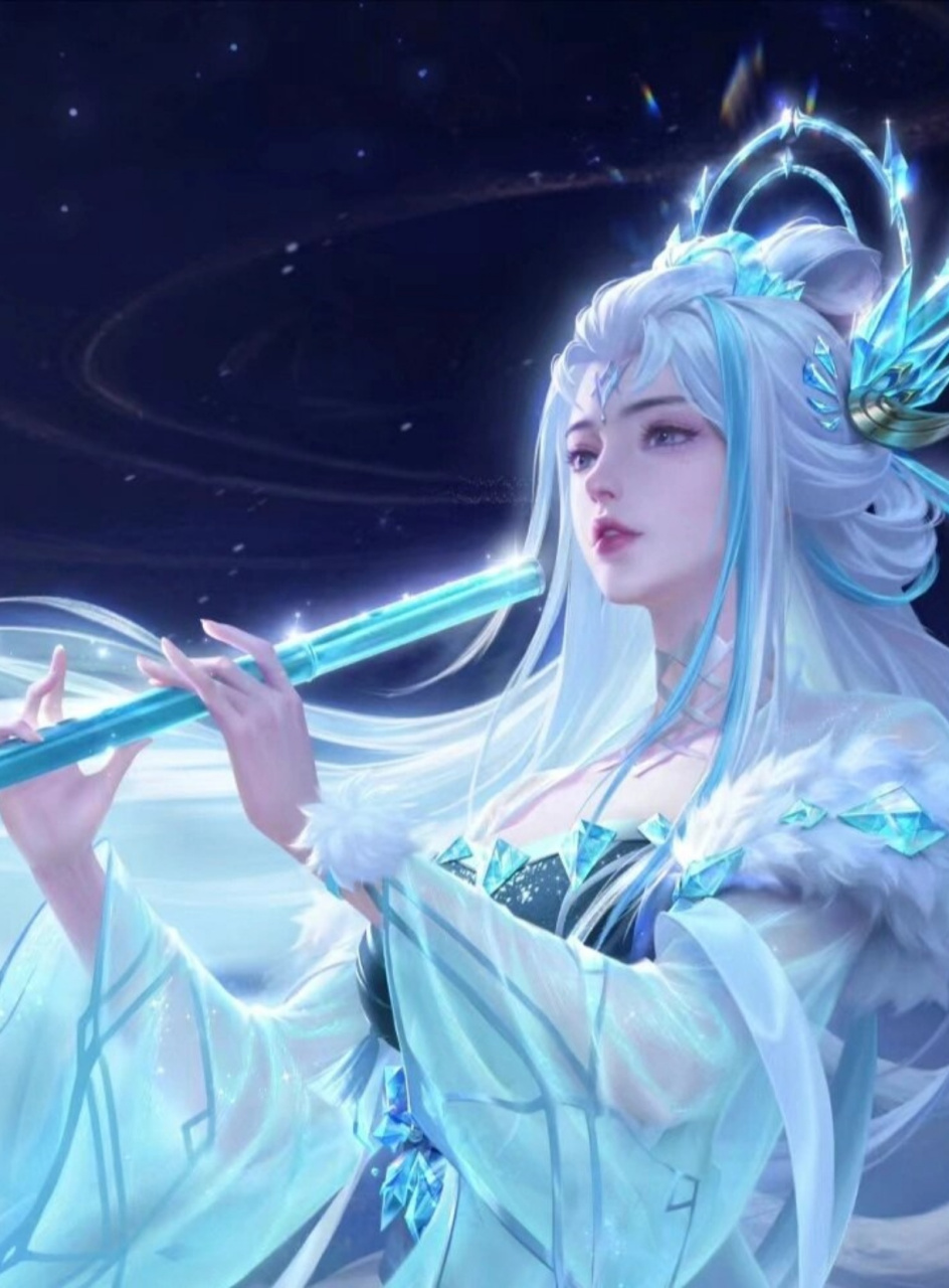 这才是真正的换脸文学  露娜的新世冠皮肤——霜月吟,貂蝉的荣耀典藏