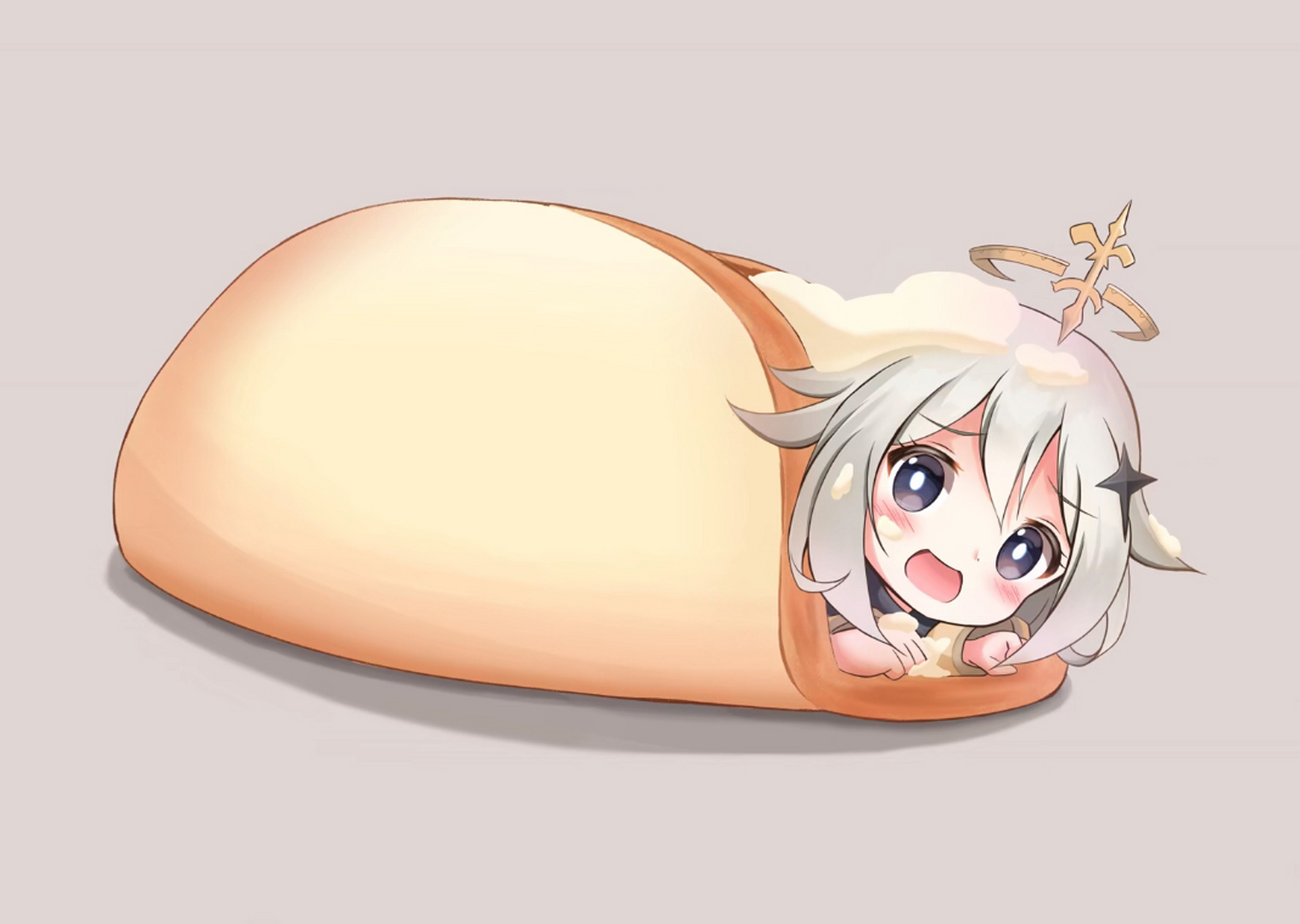 原神# 派蒙的9种做法 从前往后分别是派蒙刺身,67派蒙汉堡,派缮