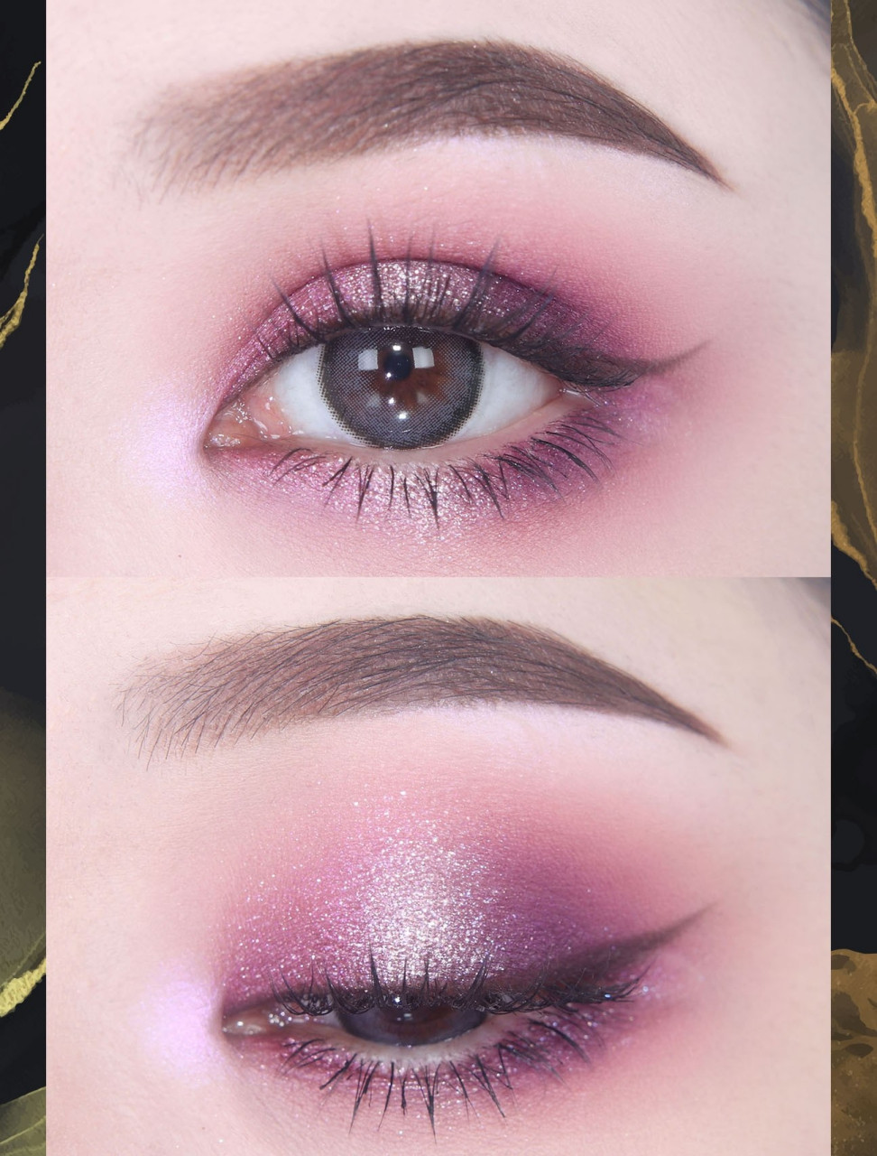 天使眼影盘眼妆合集 黑 天使这盘我超爱啊啊啊!