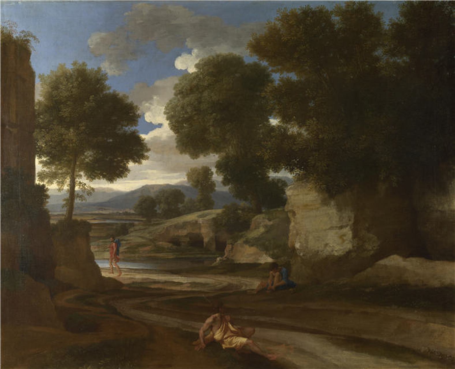 尼古拉斯·普桑(nicolas poussin)是17世纪法国古典主义绘画的奠基人