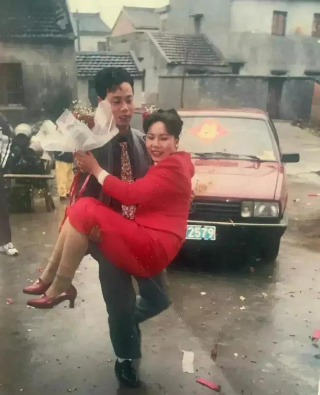 90年代的结婚照片图片