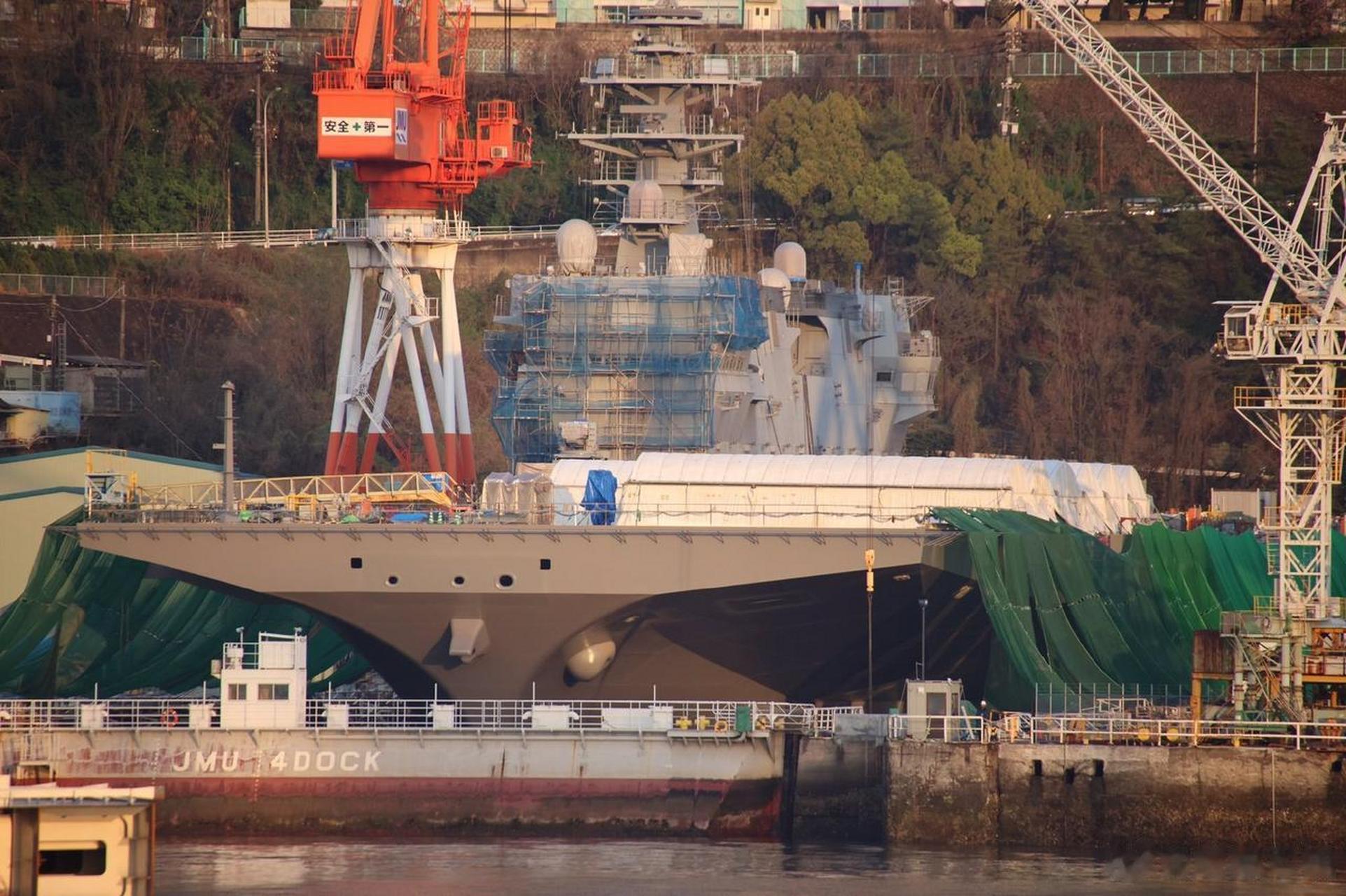 日本正在加緊將加賀號直升機母艦改裝成航母