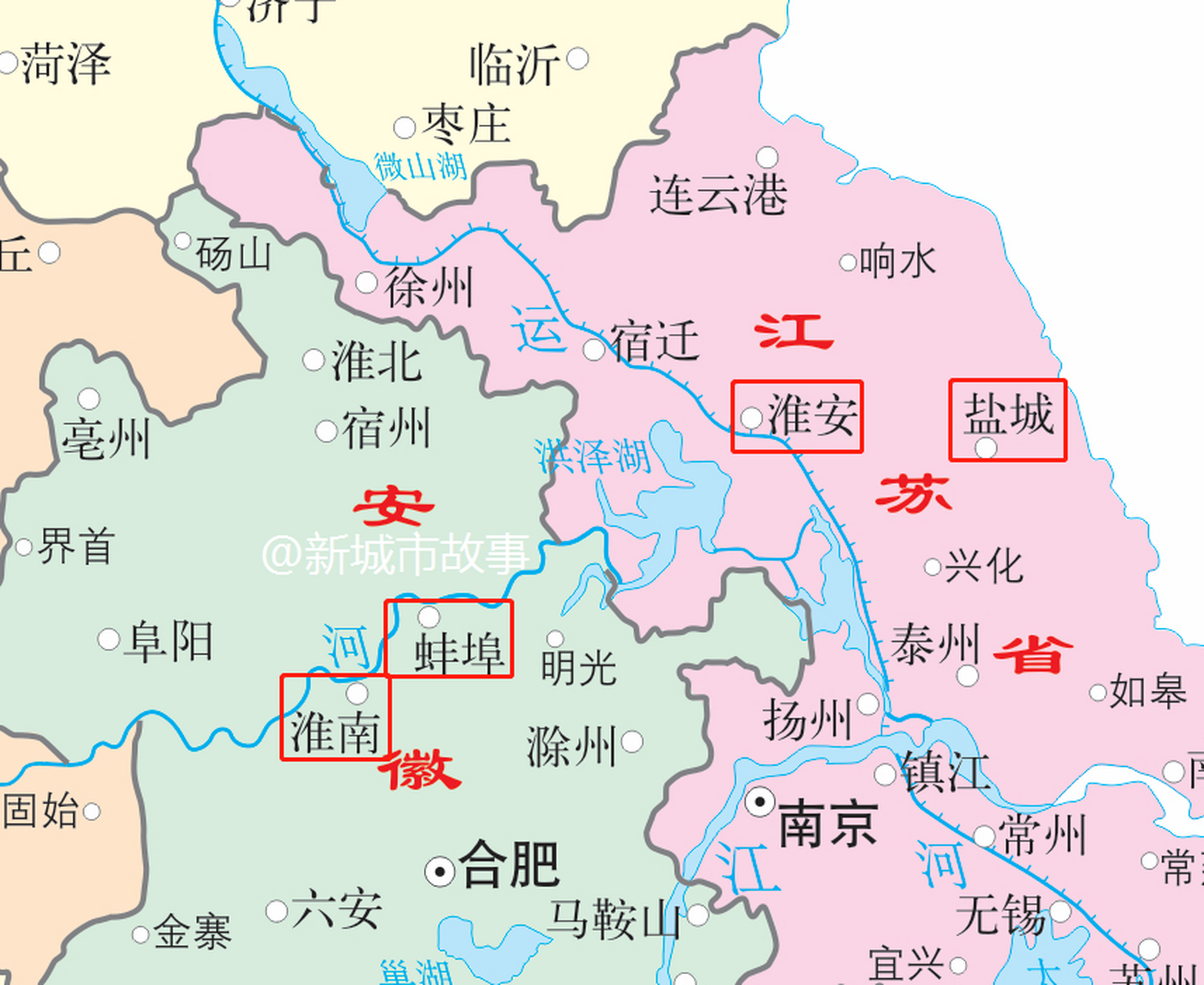 安徽和江苏地图两省图片