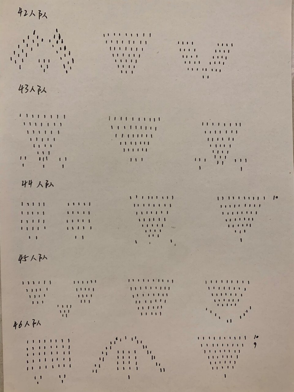 合唱 | 朗诵队形不重样27-46人  不明觉厉,太干货了