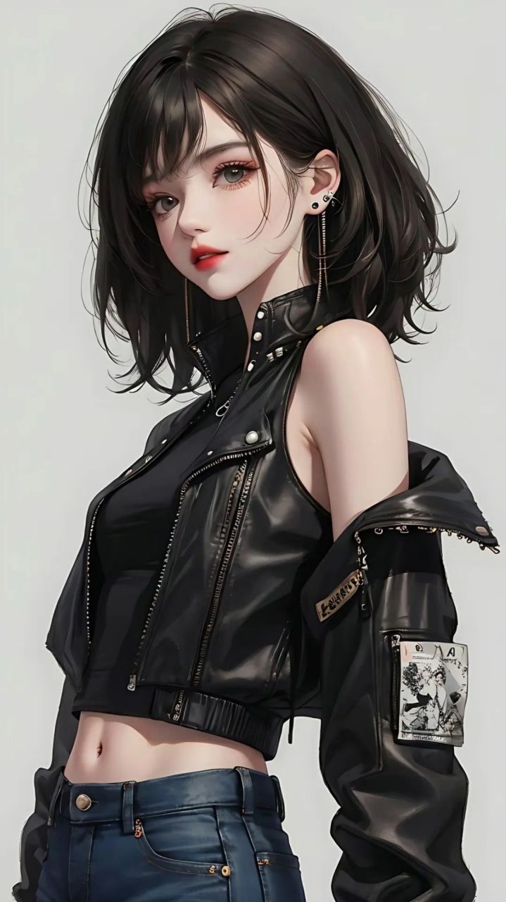 ai绘画# #美女#  黑衣美女系列