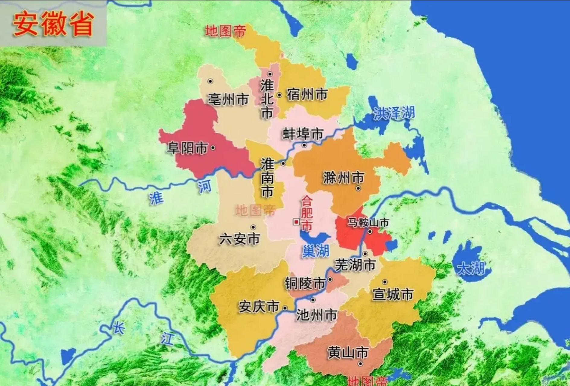 众生不知但很牛逼的是安徽的山脉,风水一级棒.