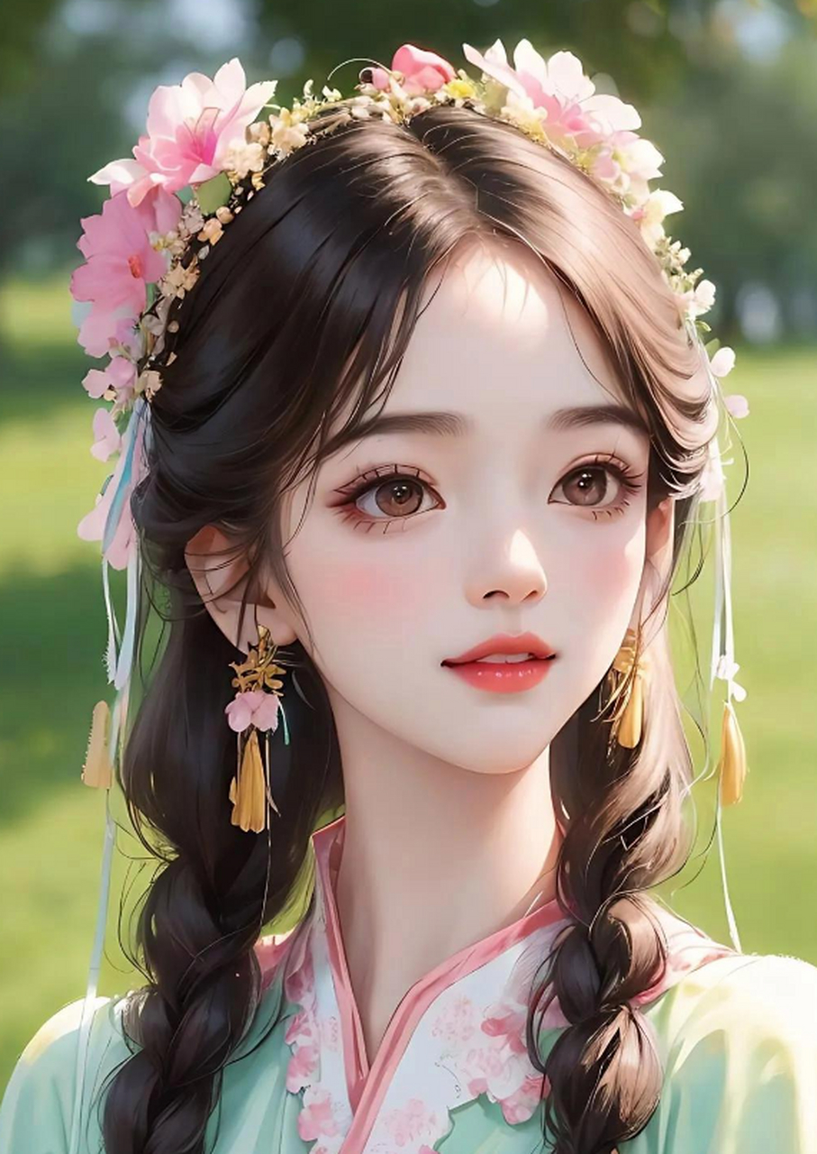 温婉柔美的古风美女头像