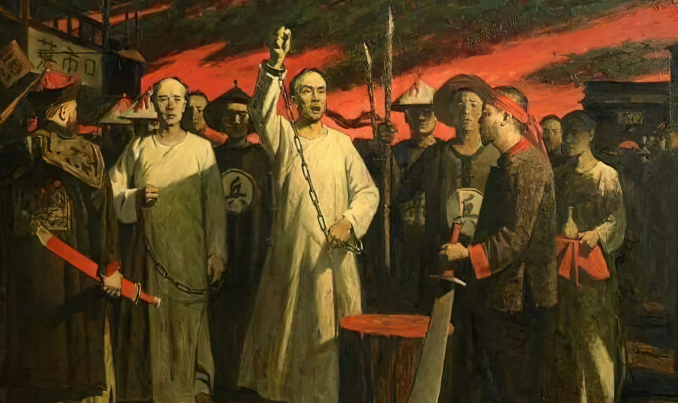 清朝末年,谭嗣同是个爱国勇士,他为了变法而牺牲,被慈禧太后杀害.