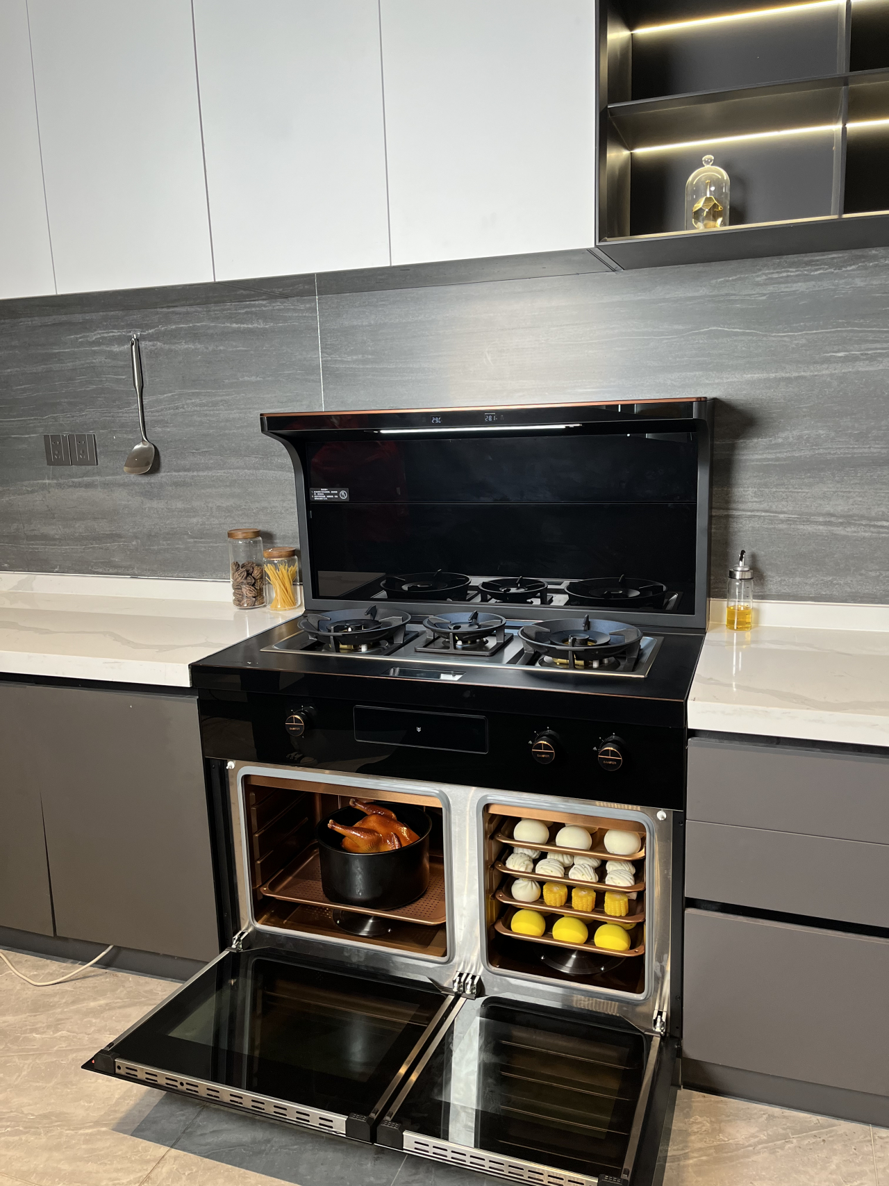 集成灶10大品牌帅丰星辰x1-8b-100pro集成灶,54l蒸烤箱7738l蒸箱大