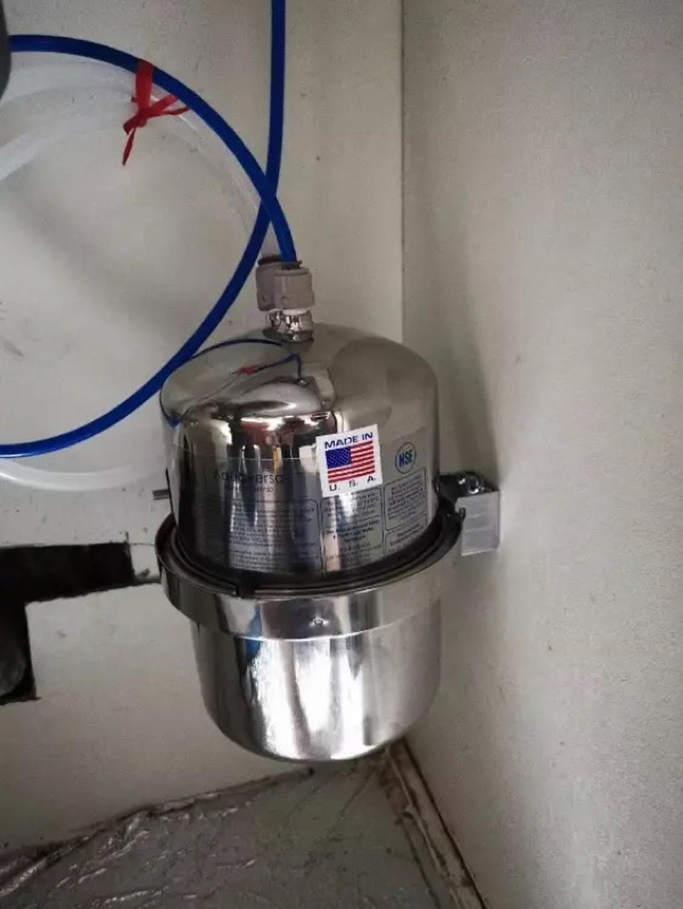 美而浦净水器 今日安装案例 完整去除污染物和重金属,同时保留有益矿