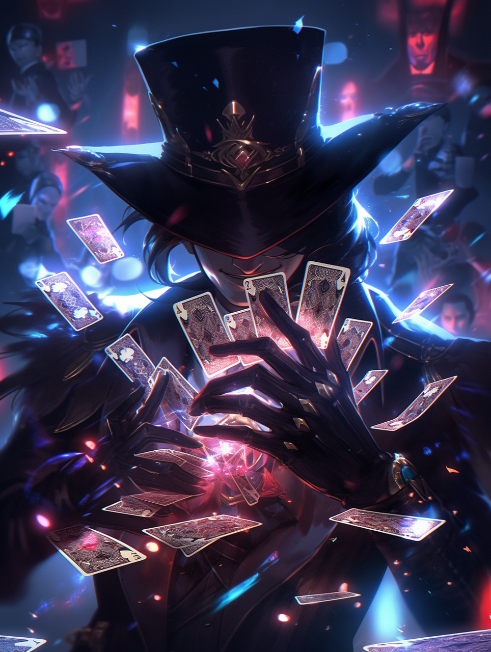 我就是卡牌大师,你挑好你选的牌了么?#ai绘画