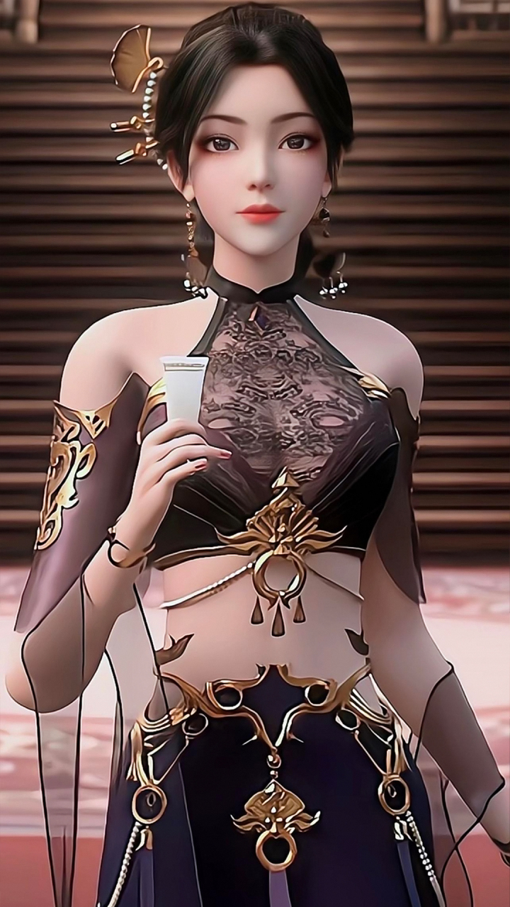 动漫壁纸|《百炼成神》国漫女神"拍卖师"高清4k手机壁纸:天禄拍卖行