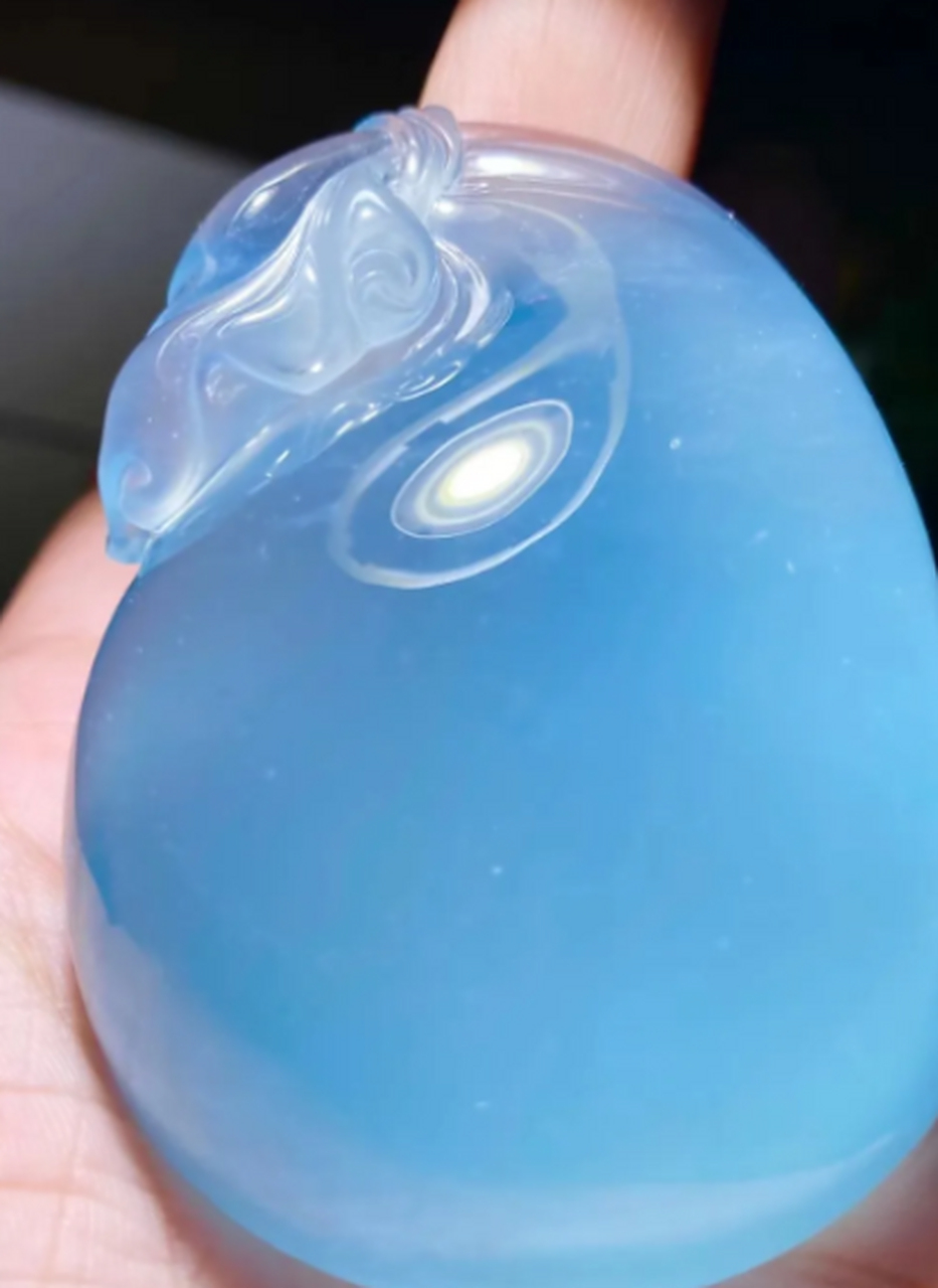 点击头像看直播# #翡翠#天空蓝收藏级!