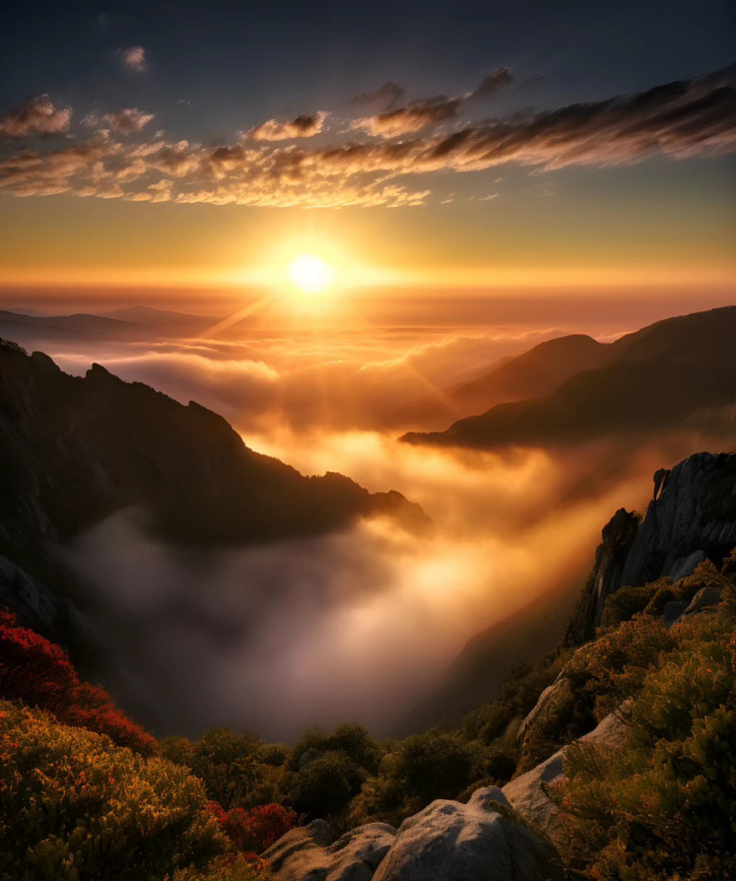 红日一轮出远际,霞光万丈照神州. 676767