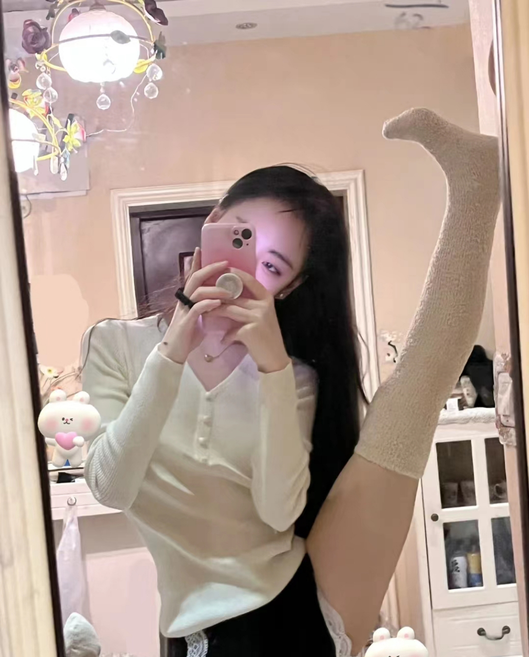 明明也算是个大长腿,却自拍出了小短腿的既视感#好身材性感女神