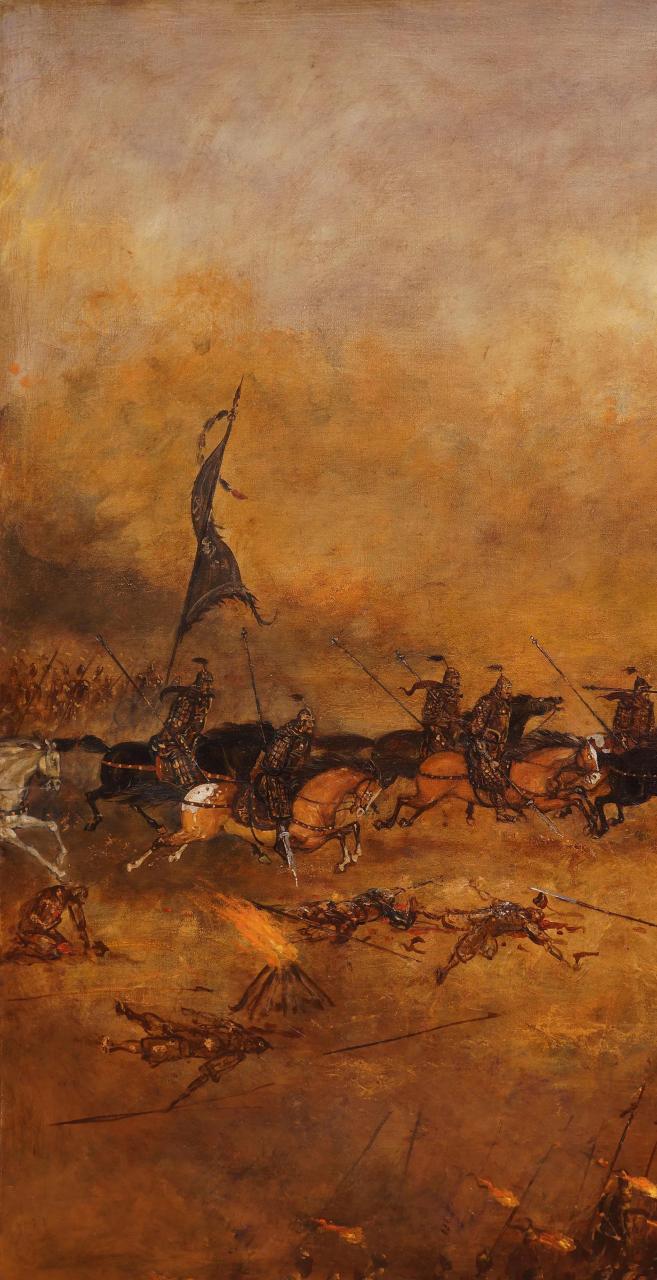 天目湖方所文化村展览展品之《长坂坡上的赵子龙》