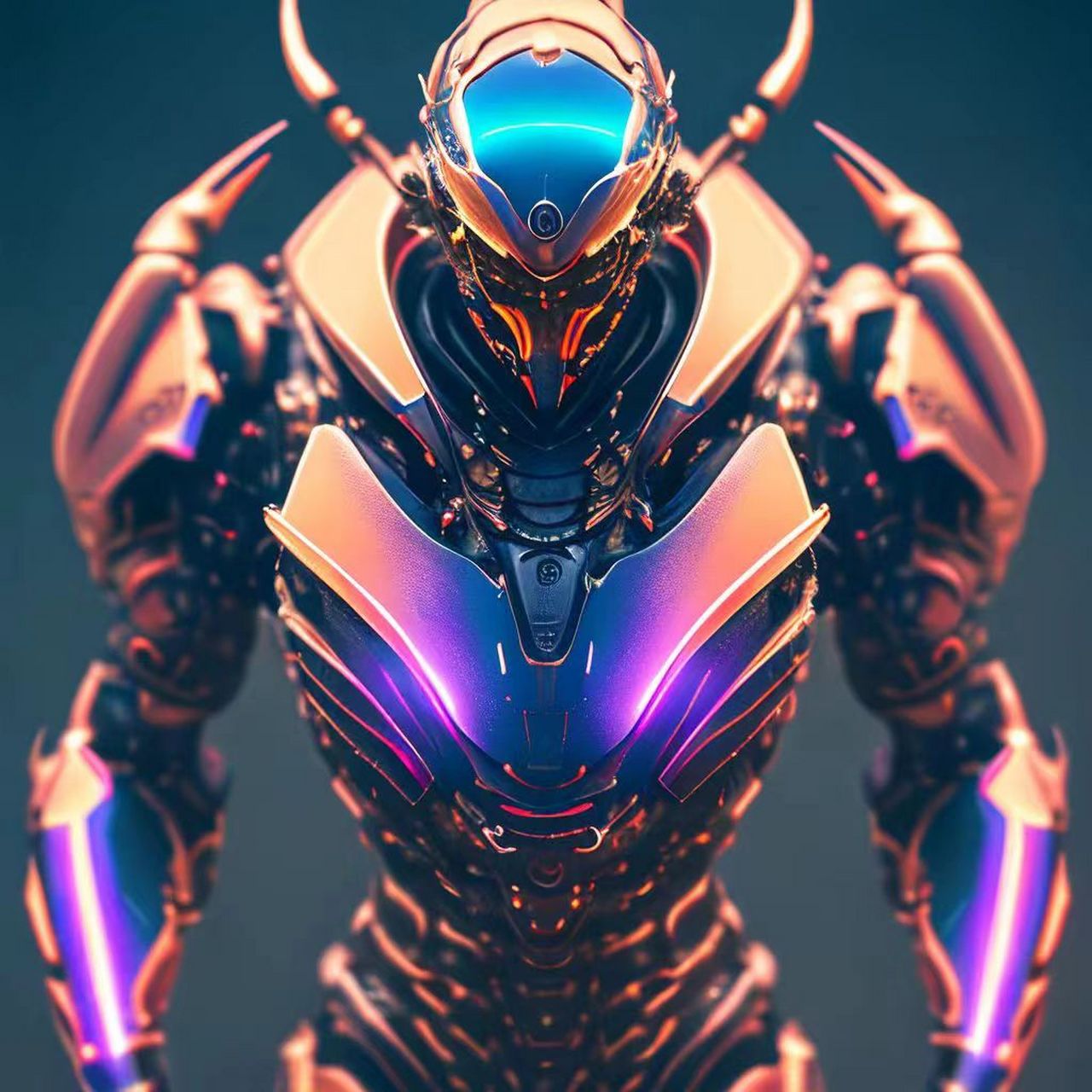 超级炫酷的未来机甲战士,你绝对没有见过,喜欢拿走!