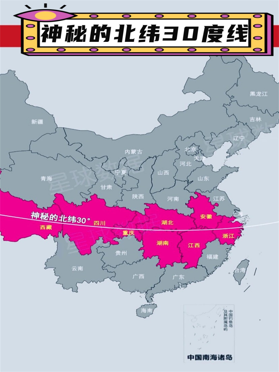 神秘的北纬30度线  这条神秘的纬线竟然先后穿越了