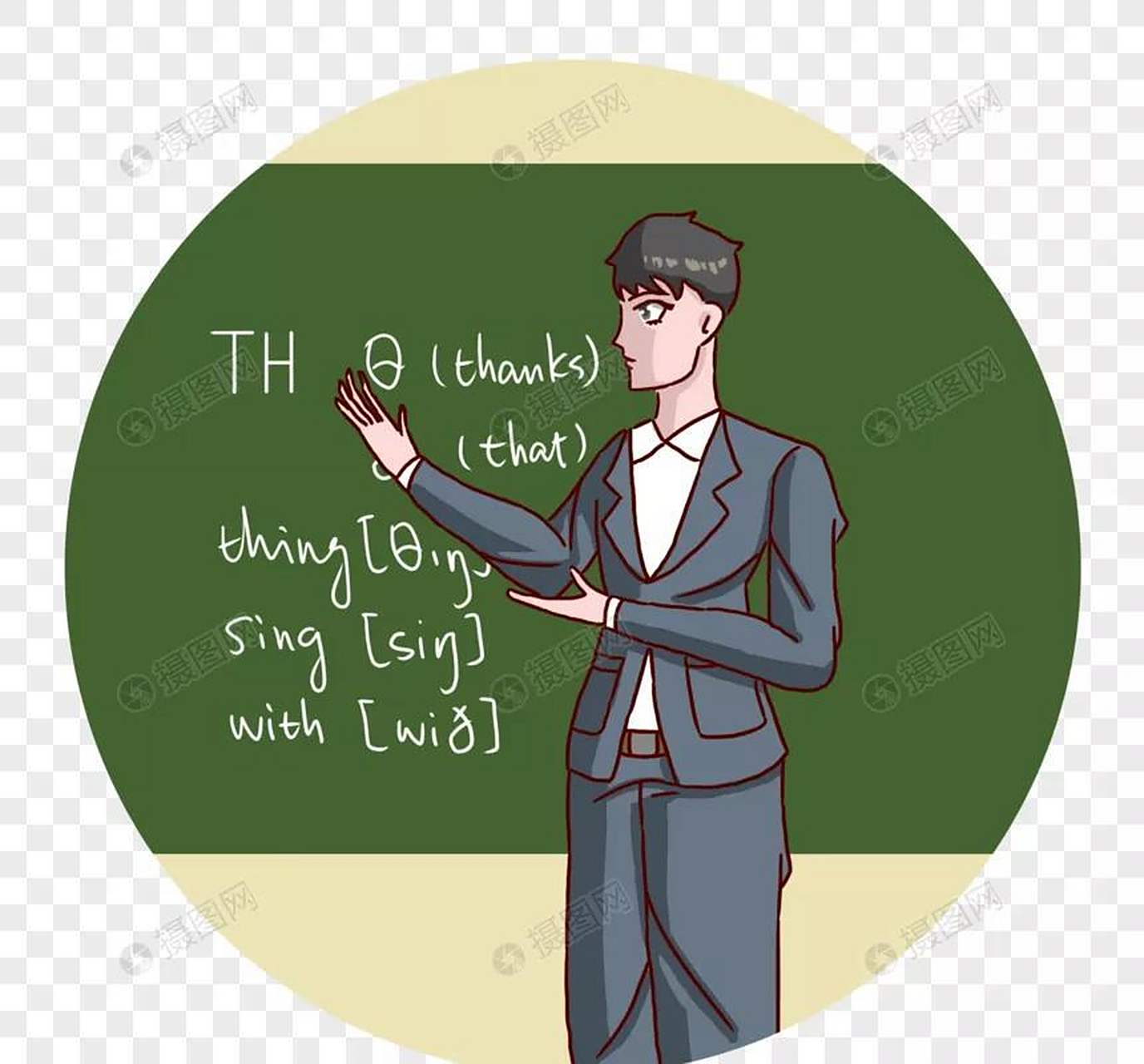 一个英语男67老师,上课时发现一女生睡觉.