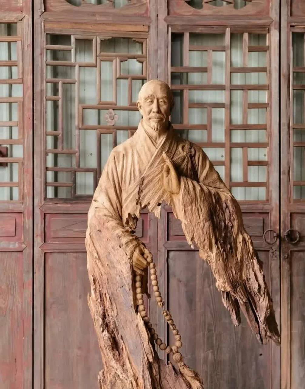 弘一大师的雕刻太好了,简直就是仙女一般!