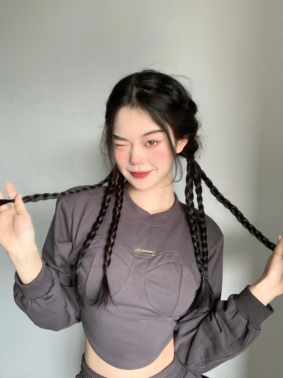 简易纹理双马尾[微风]拳击辫编发教程|贼简单!