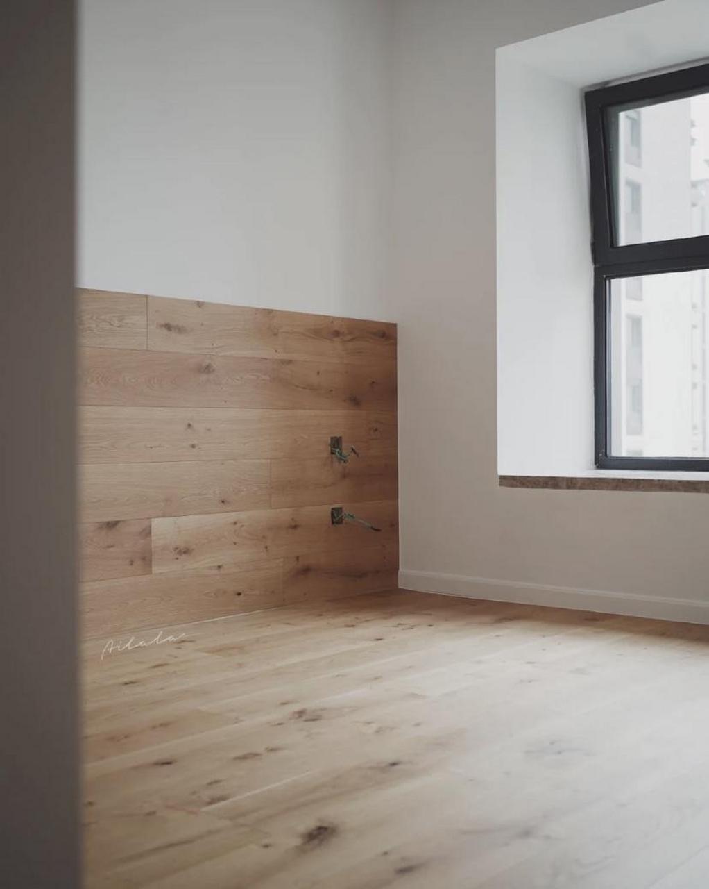 地板上墙的超多干货来了,一定值得你收藏 之前发过我家地板,上墙的图