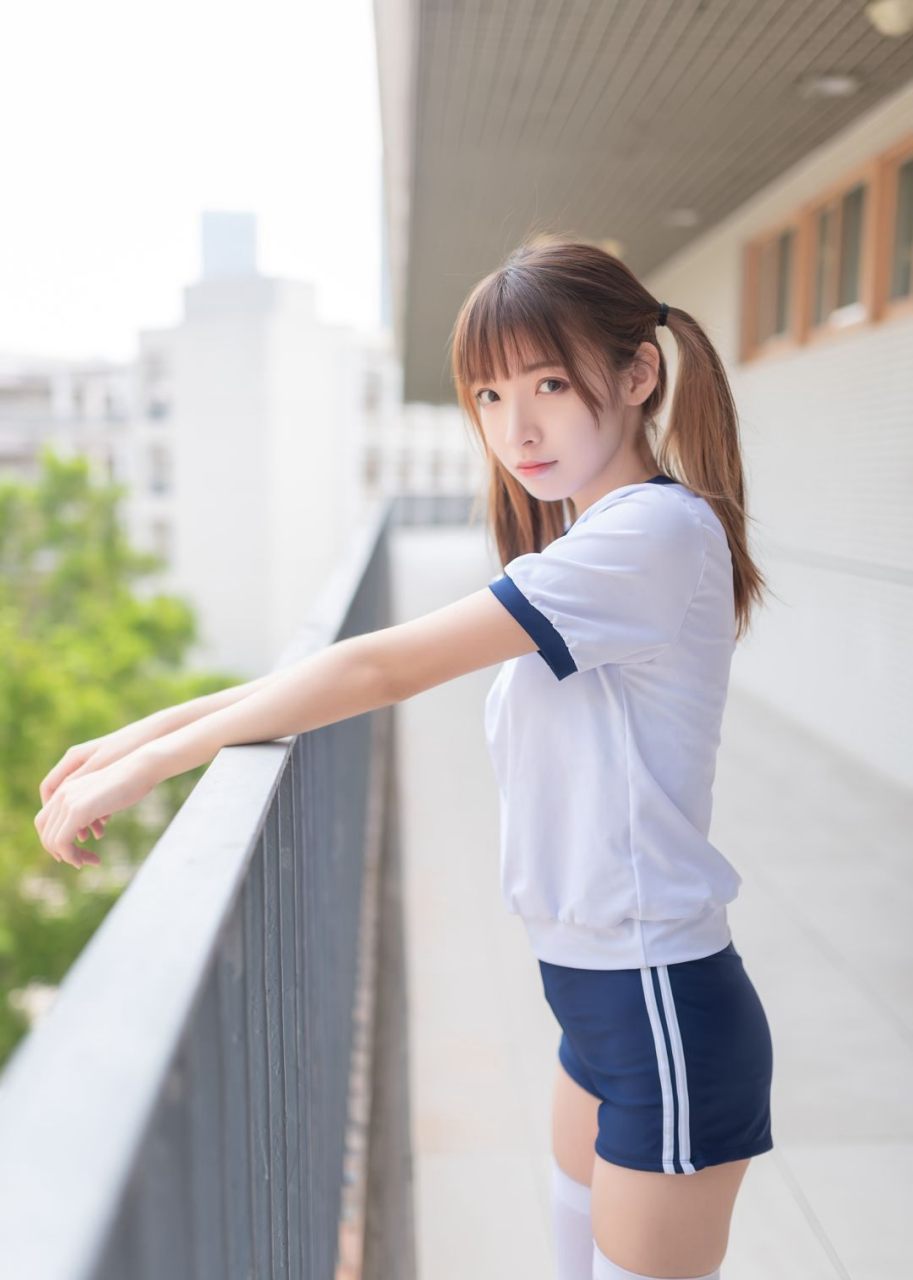 可爱双马尾美女jk白丝袜制服高清图集