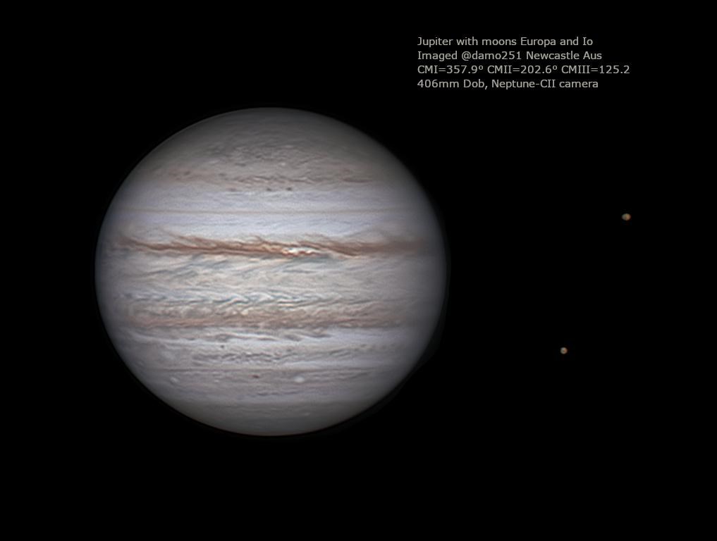 【astrophotorocks天文酷图】 木星和卫星木卫二和木卫 
