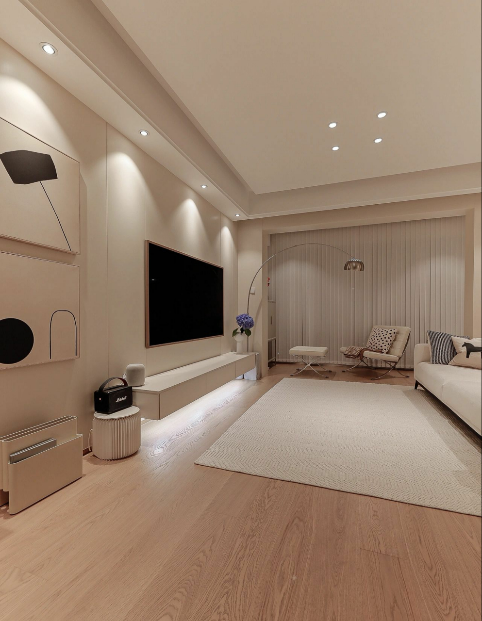 暖色调的现代简约风格实景案例分享#装修