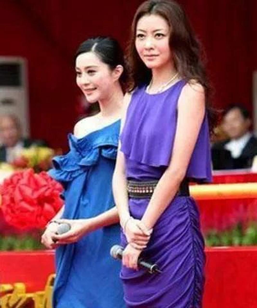 gif创作人# 身高1米68的范冰冰同台1米78的熊黛林!