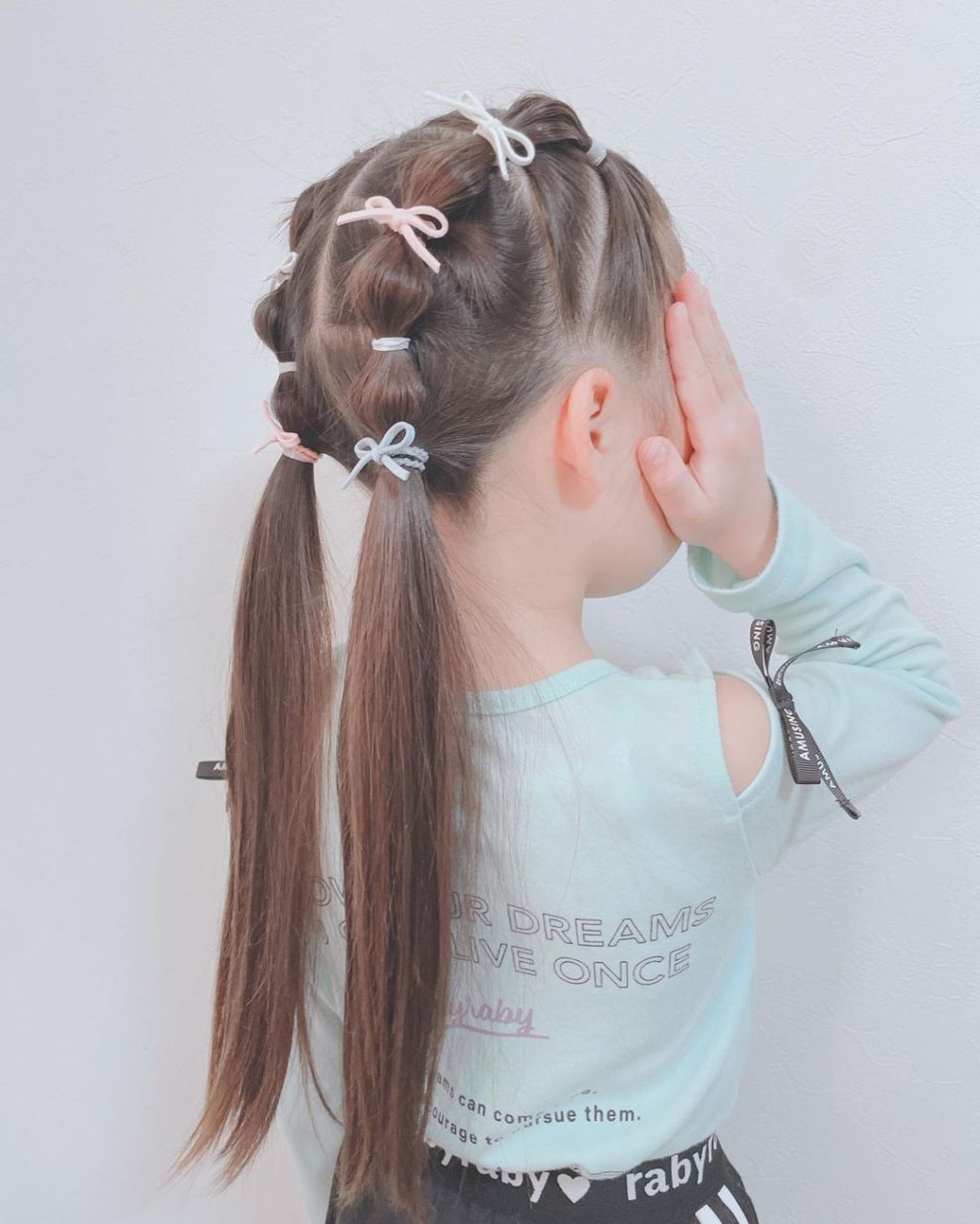 儿童可爱双辫发型,简单易学