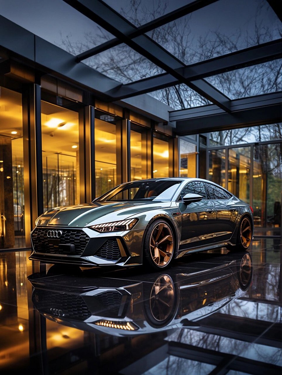 奥迪rs7的夸张暴力美学探秘  奥迪rs7:男人梦想之车的魅力与风采 奥迪