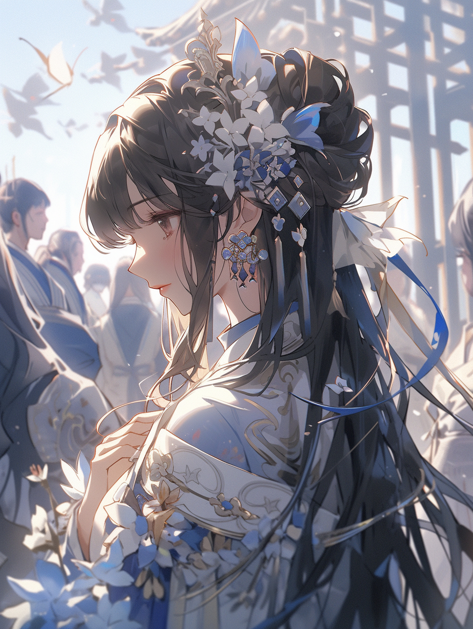 ai绘画|国风美少女(附提示词)  提示词:(fidelity: 1.