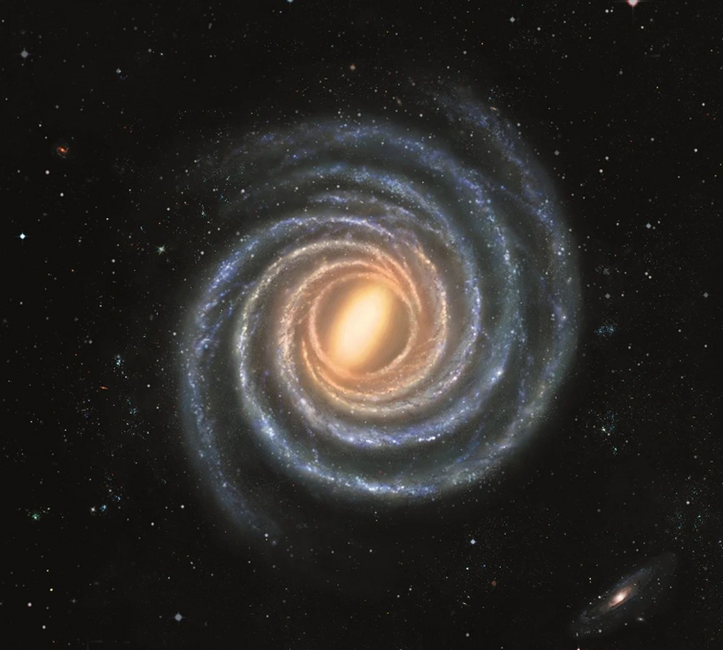 人类连太阳系都飞不出去,那银河系的鸟瞰图又是怎么来的?