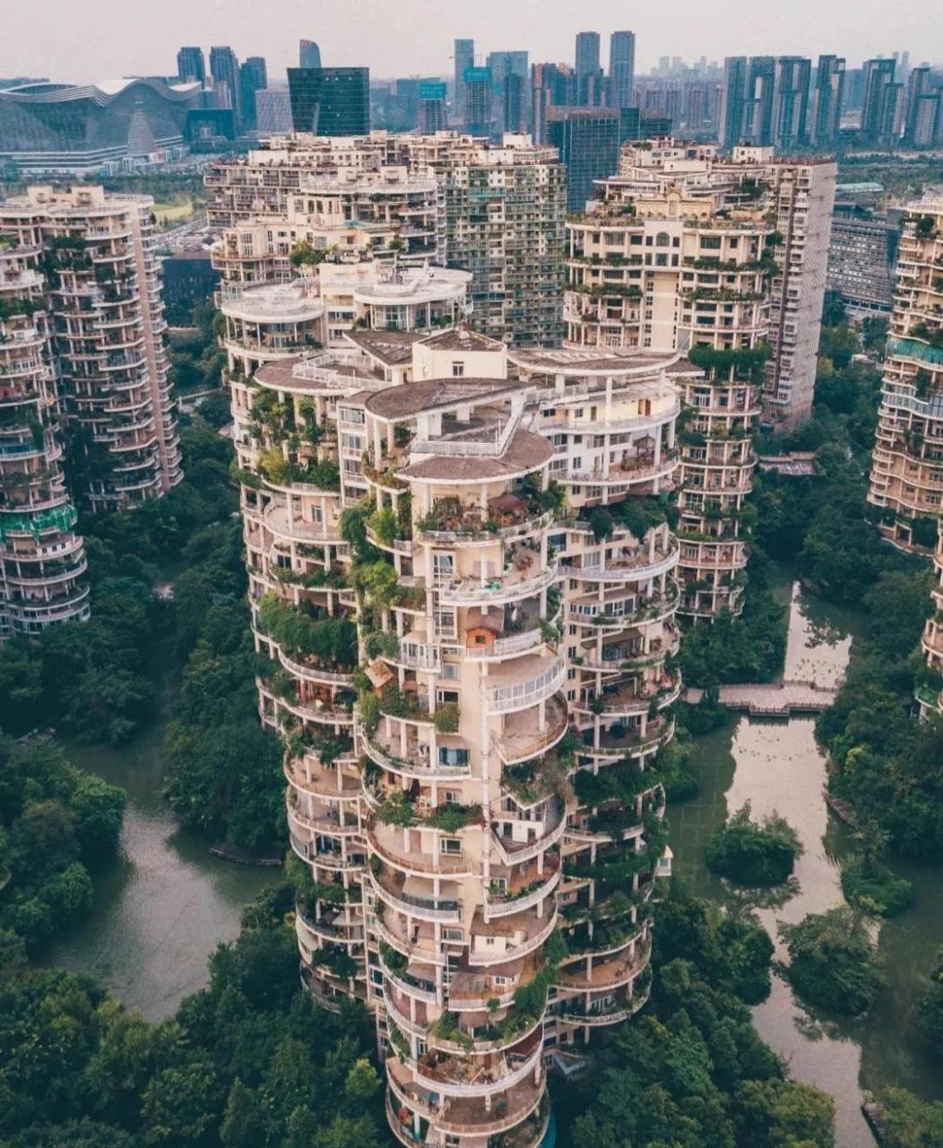 领动计划# 成都的空中花园,有点像烂尾楼!