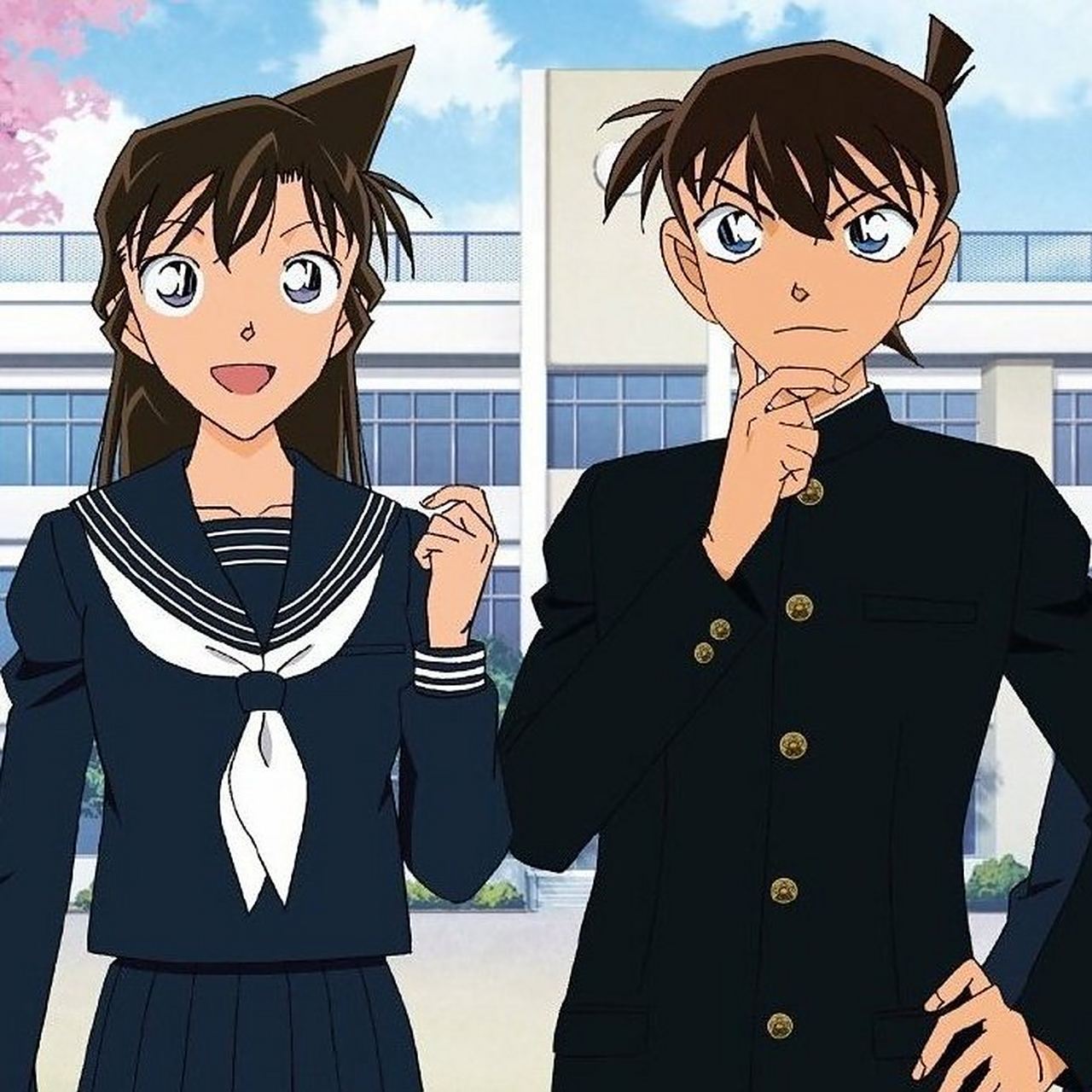 校服装新一&小兰 #动漫cp# 676767