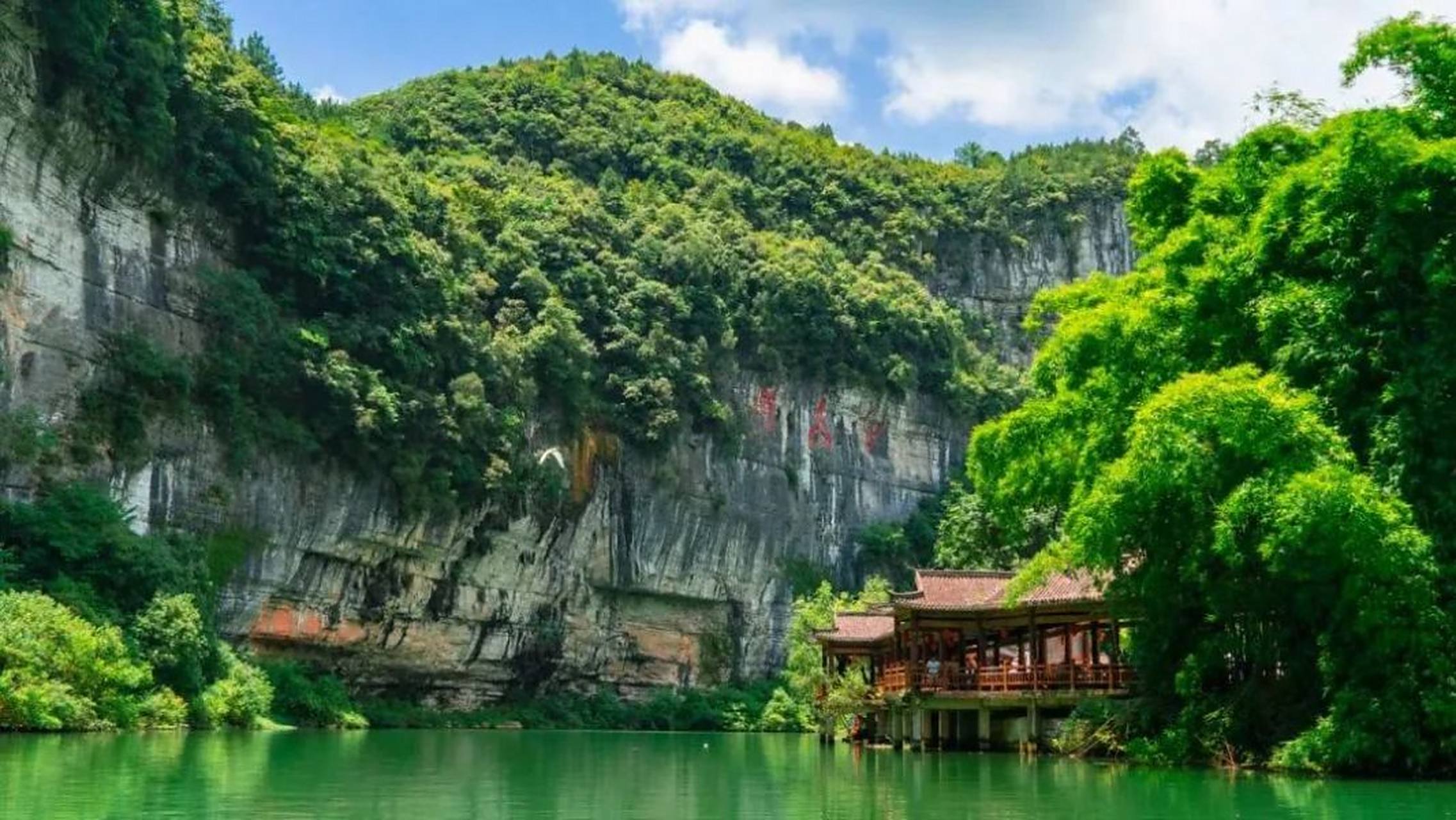 【贵州夏日舒爽之旅】云门囤景区自然景观丰富,悬崖峭壁间林木繁茂